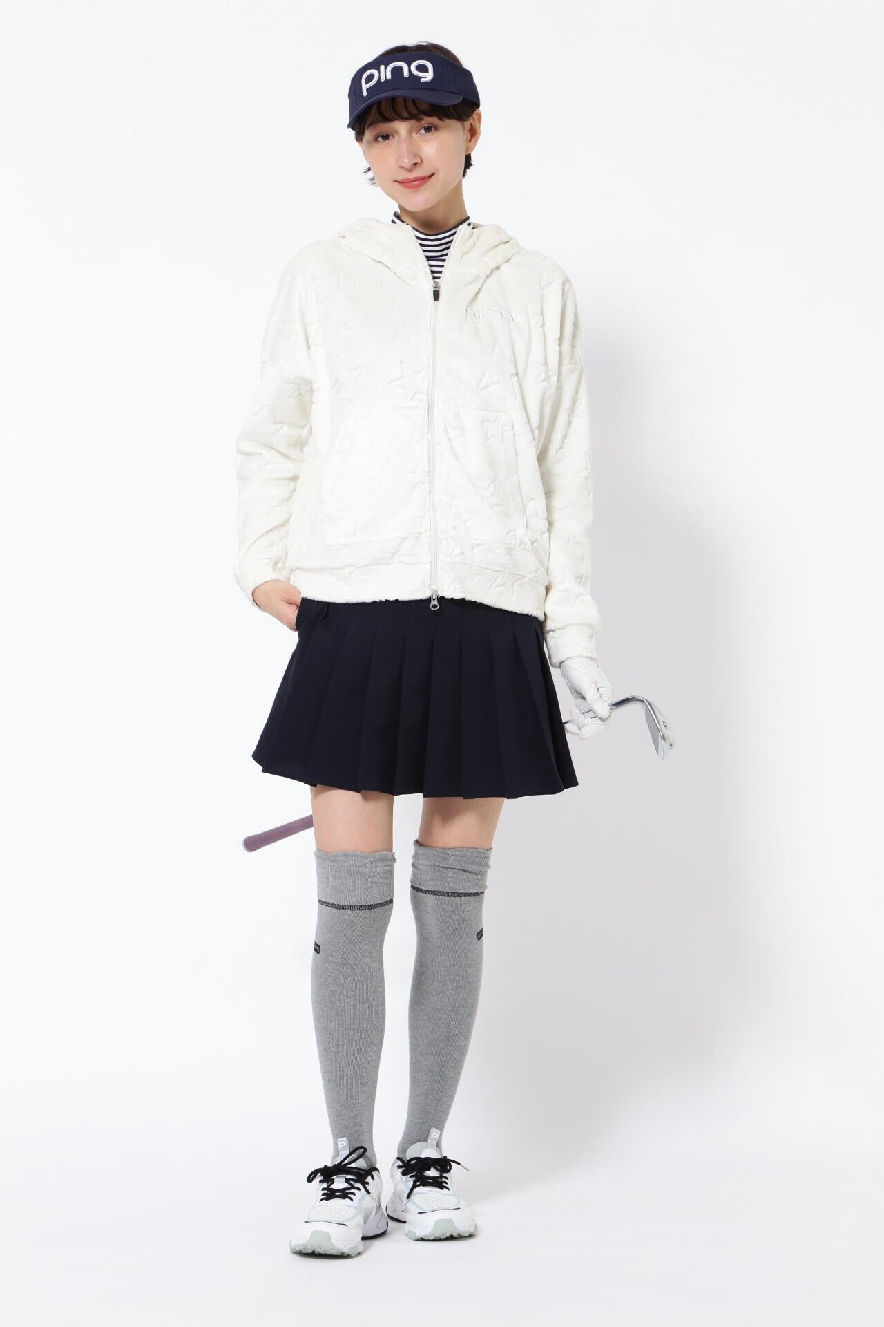 【PING APPAREL】ポリエステルツイルプリーツスカート <LADIES LINE> (LADIES)