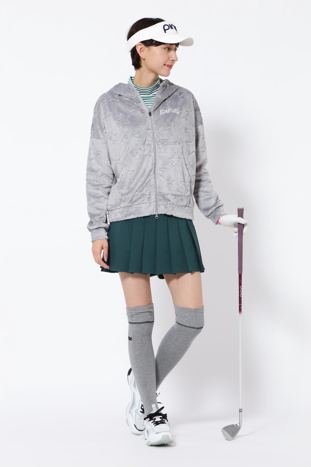 【PING APPAREL】ポリエステルツイルプリーツスカート <LADIES LINE> (LADIES)