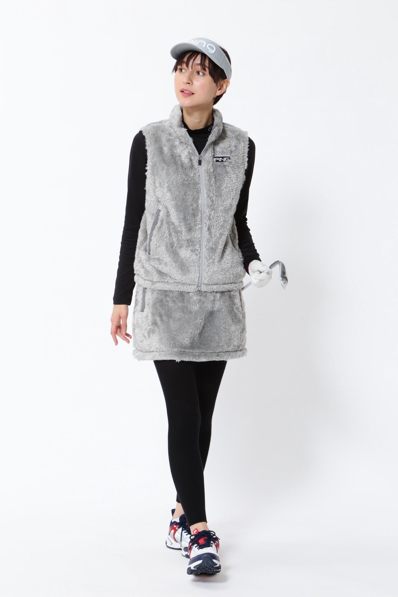 【PING APPAREL】ボアフリーススカート <PERFORMANCE> (LADIES)