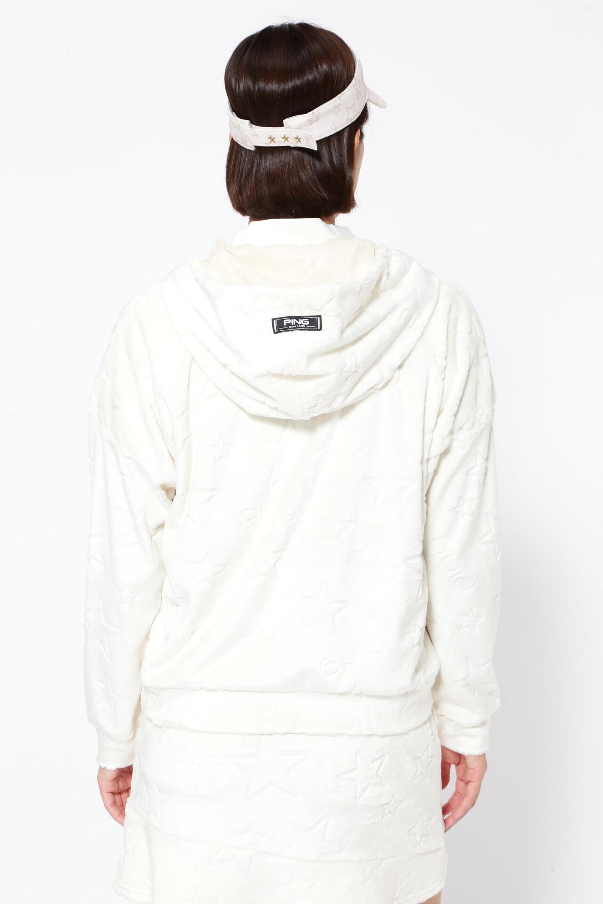 【PING APPAREL】ベロアフーディーブルゾン <NATIVE> (LADIES)