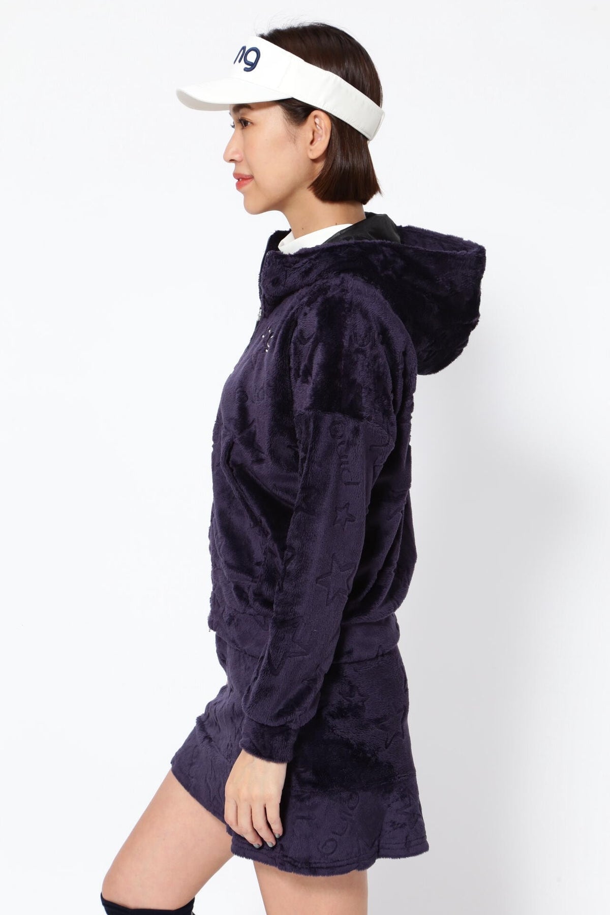 【PING APPAREL】ベロアフーディーブルゾン <NATIVE> (LADIES)