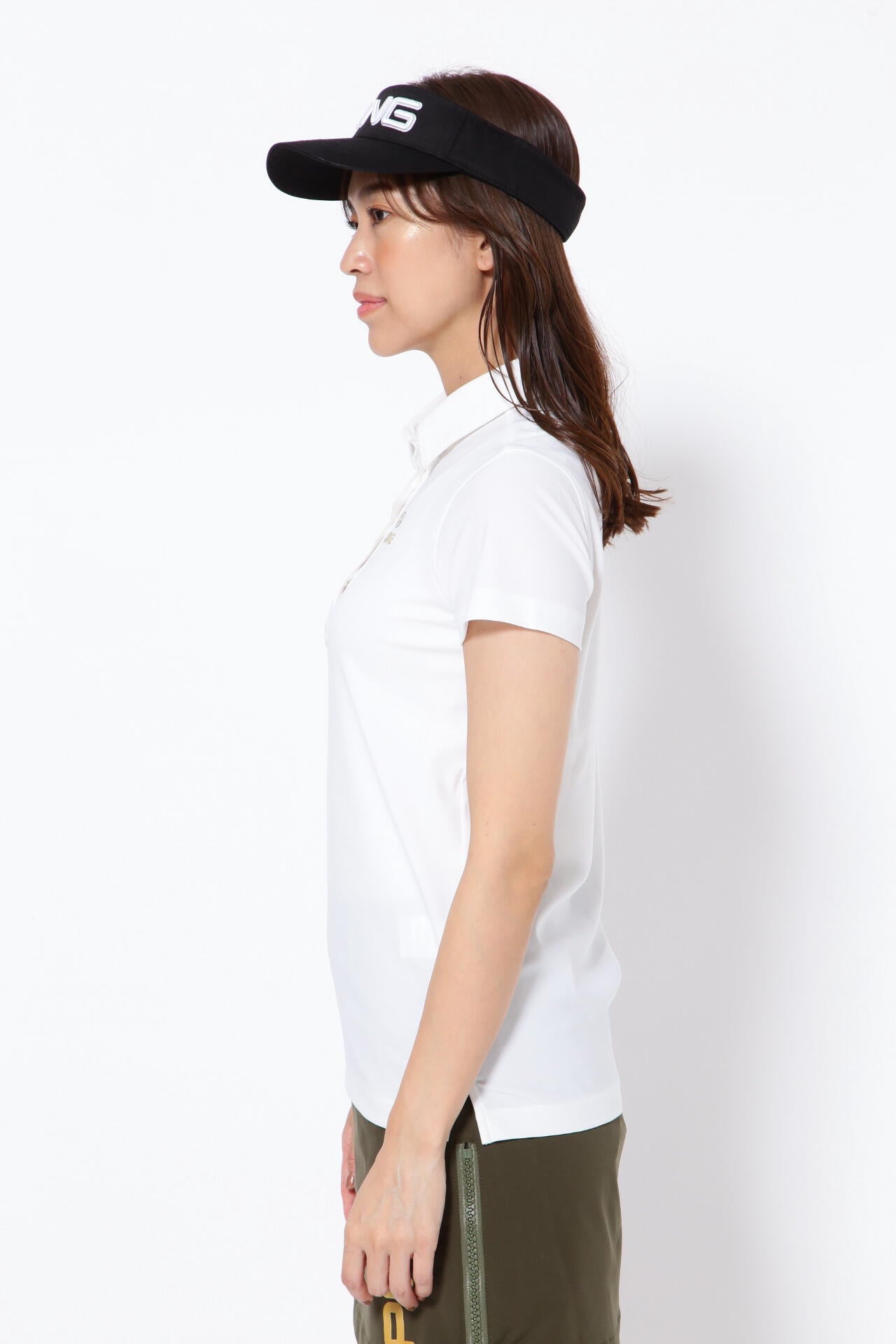 【PING APPAREL】エコブルー カノコ半袖ポロシャツ <GOLD> (LADIES)