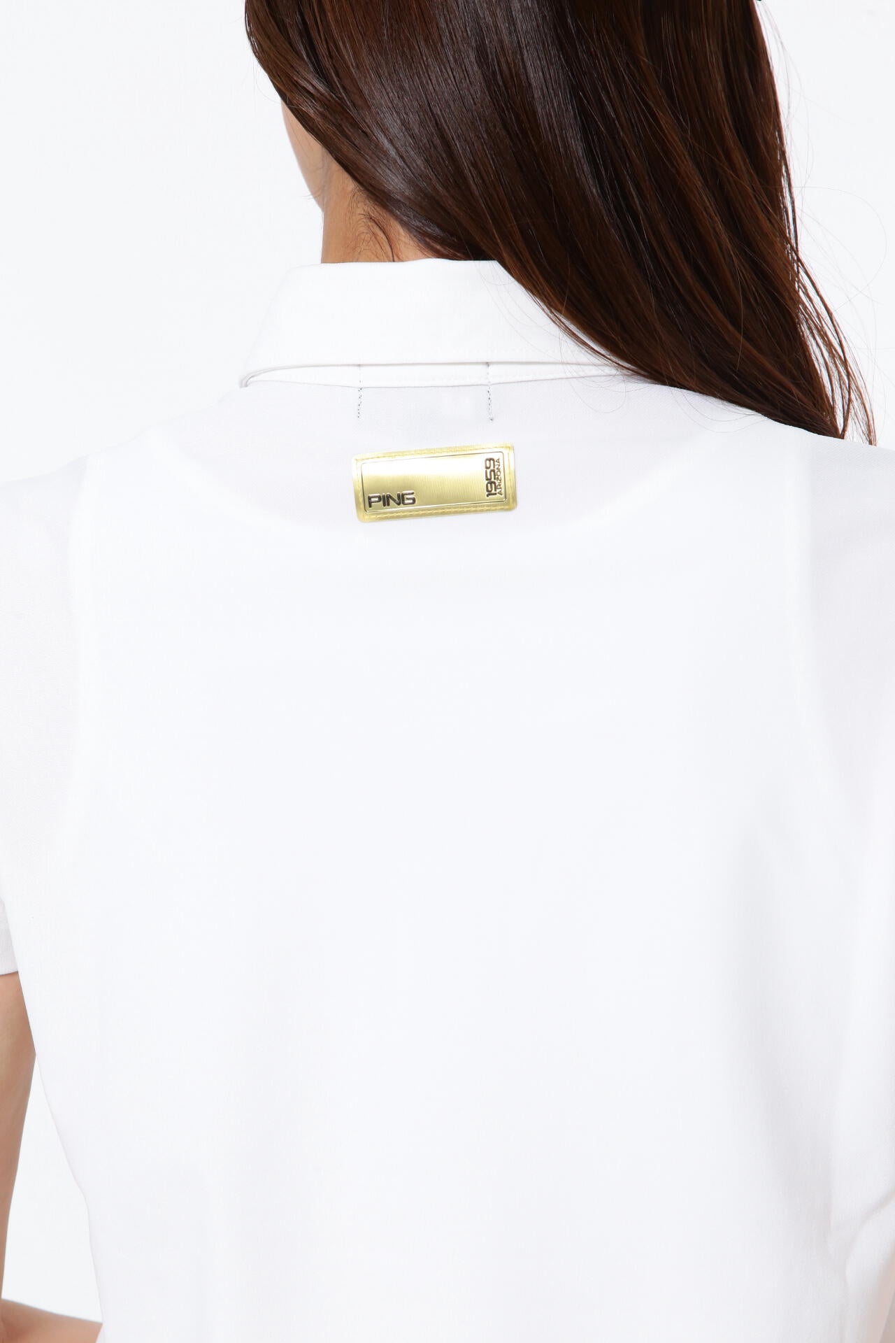 【PING APPAREL】エコブルー カノコ半袖ポロシャツ <GOLD> (LADIES)