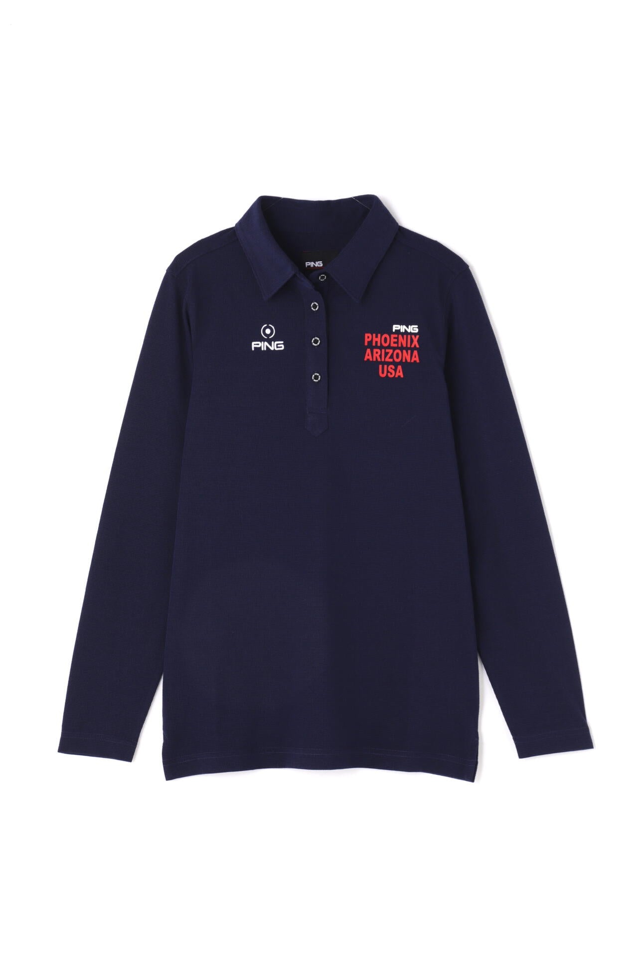 【PING APPAREL】長袖ポロシャツ <NATEVE> (LADIES)