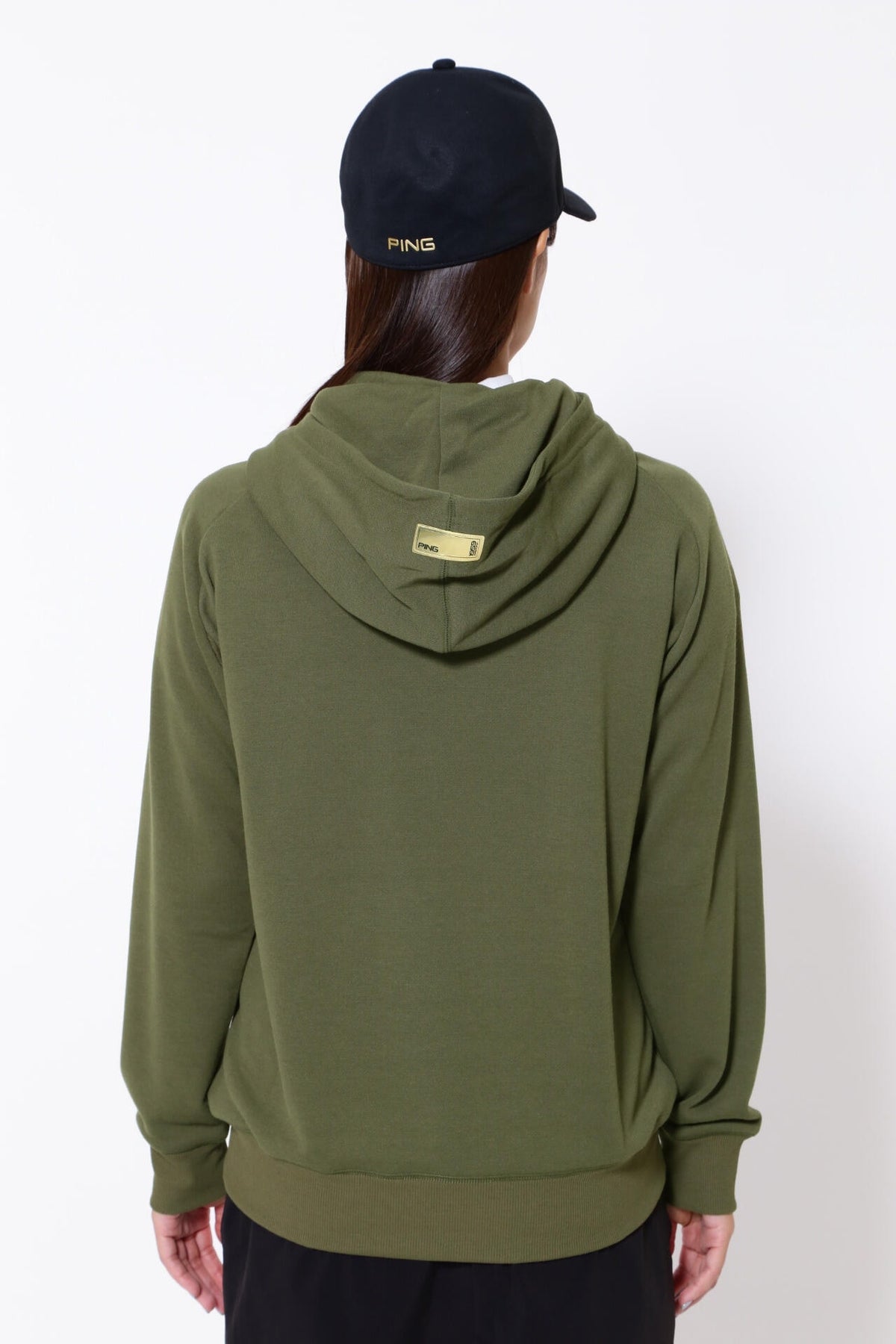 【PING APPAREL】エコアーチ 裏毛スウェットフーディプルオーバー <GOLD> (LADIES)