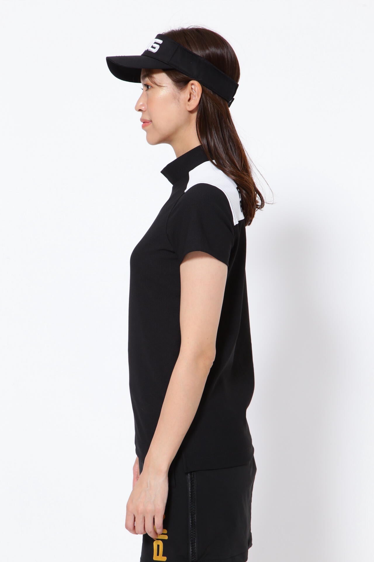 【PING APPAREL】エコブルー 半袖ハイネックカットソー <GOLD> (LADIES)