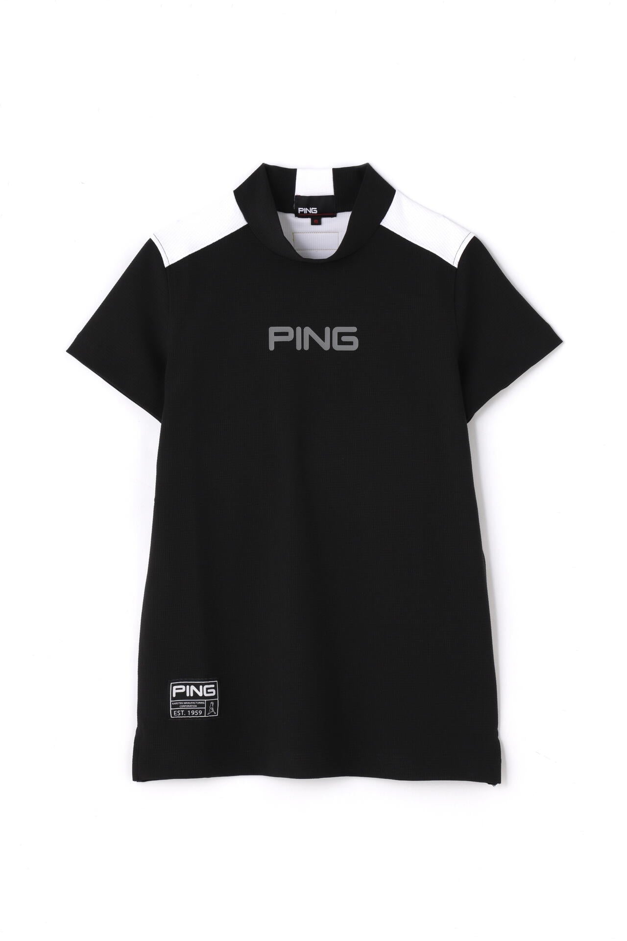 【PING APPAREL】エコブルー 半袖ハイネックカットソー <GOLD> (LADIES)