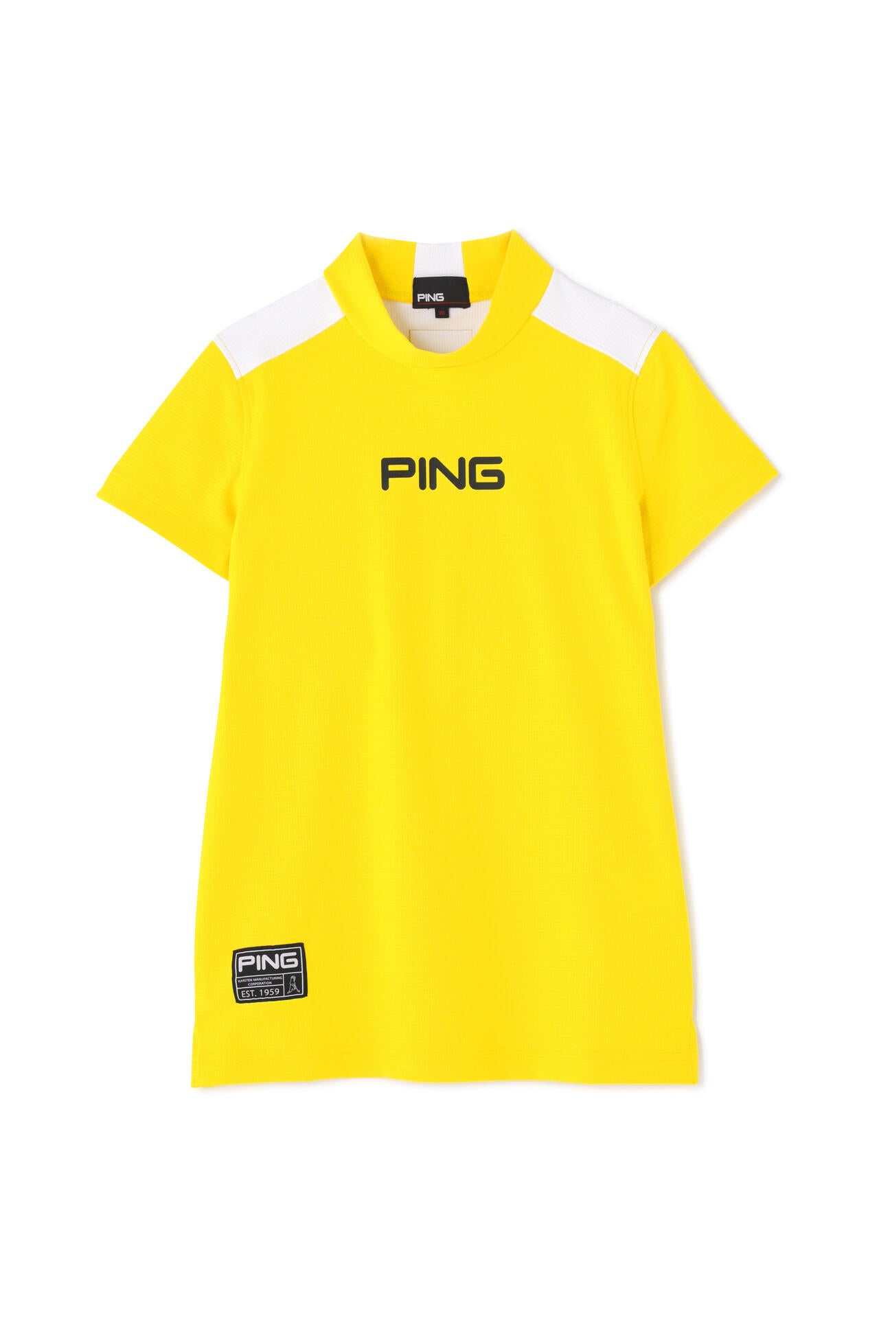 【PING APPAREL】エコブルー 半袖ハイネックカットソー <GOLD> (LADIES)