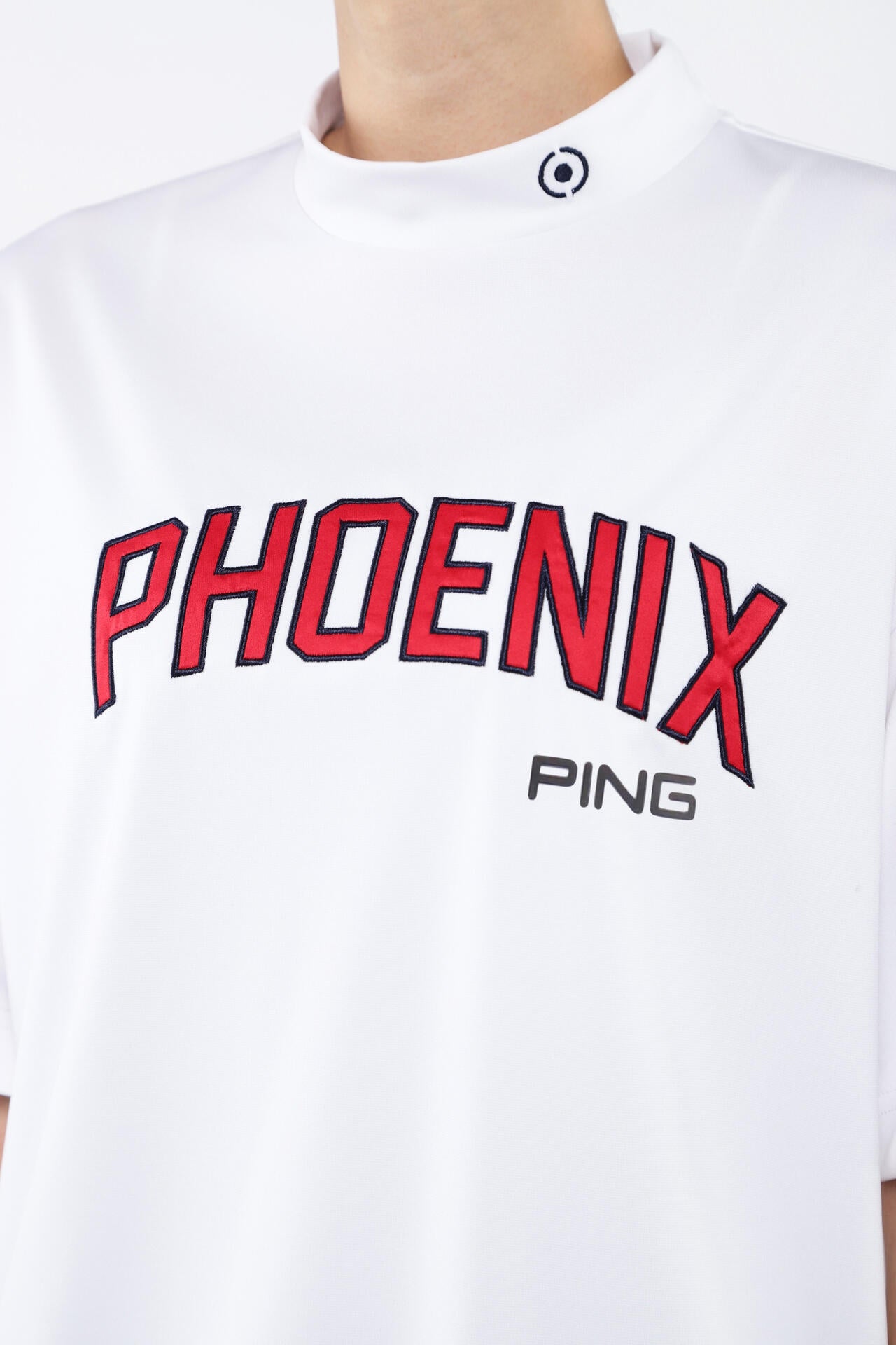 【PING APPAREL】杢ストレッチポンチスペースマスターUV半袖ハイネックカットソー <NATIVE> (LADIES)