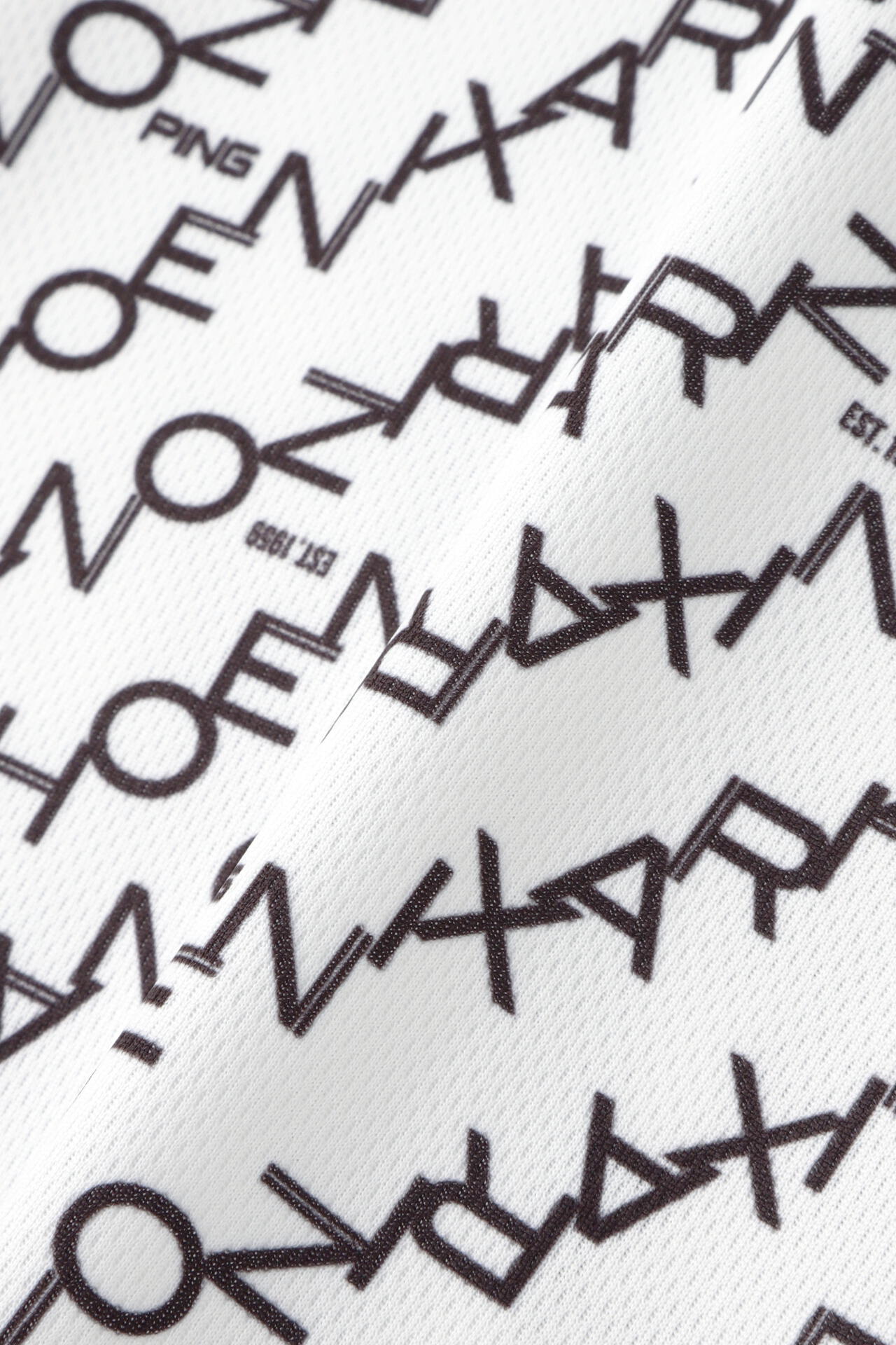 【PING APPAREL】総柄転写プリント クールコア ストレッチ起毛半袖UVハイネック<PERFORMANCE> (LADIES)