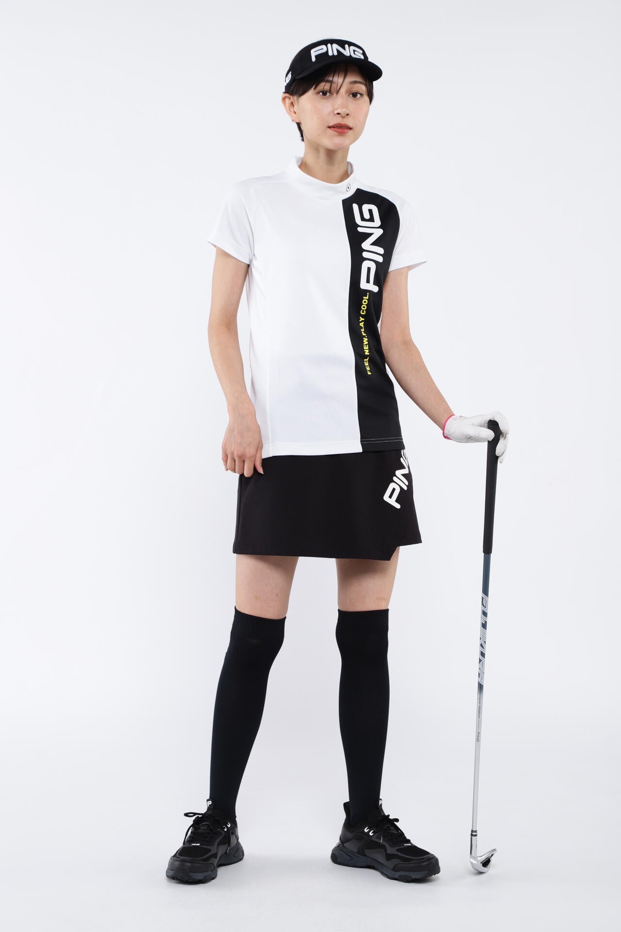 【PING APPAREL】クールコア半袖ハイネックカットソー <PERFORMANCE> (LADIES)