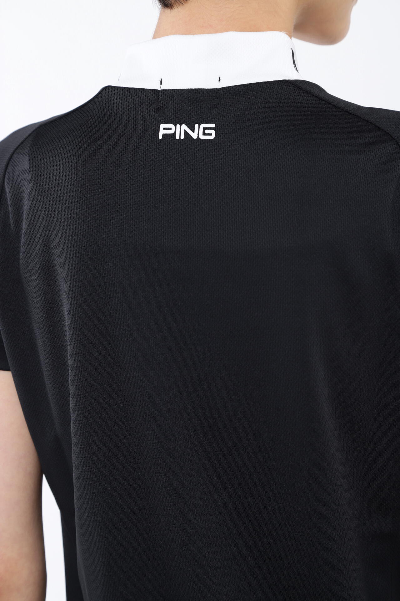 【PING APPAREL】BIG PINGロゴ クールコア半袖ハイネックカットソー <PERFORMANCE> (LADIES)
