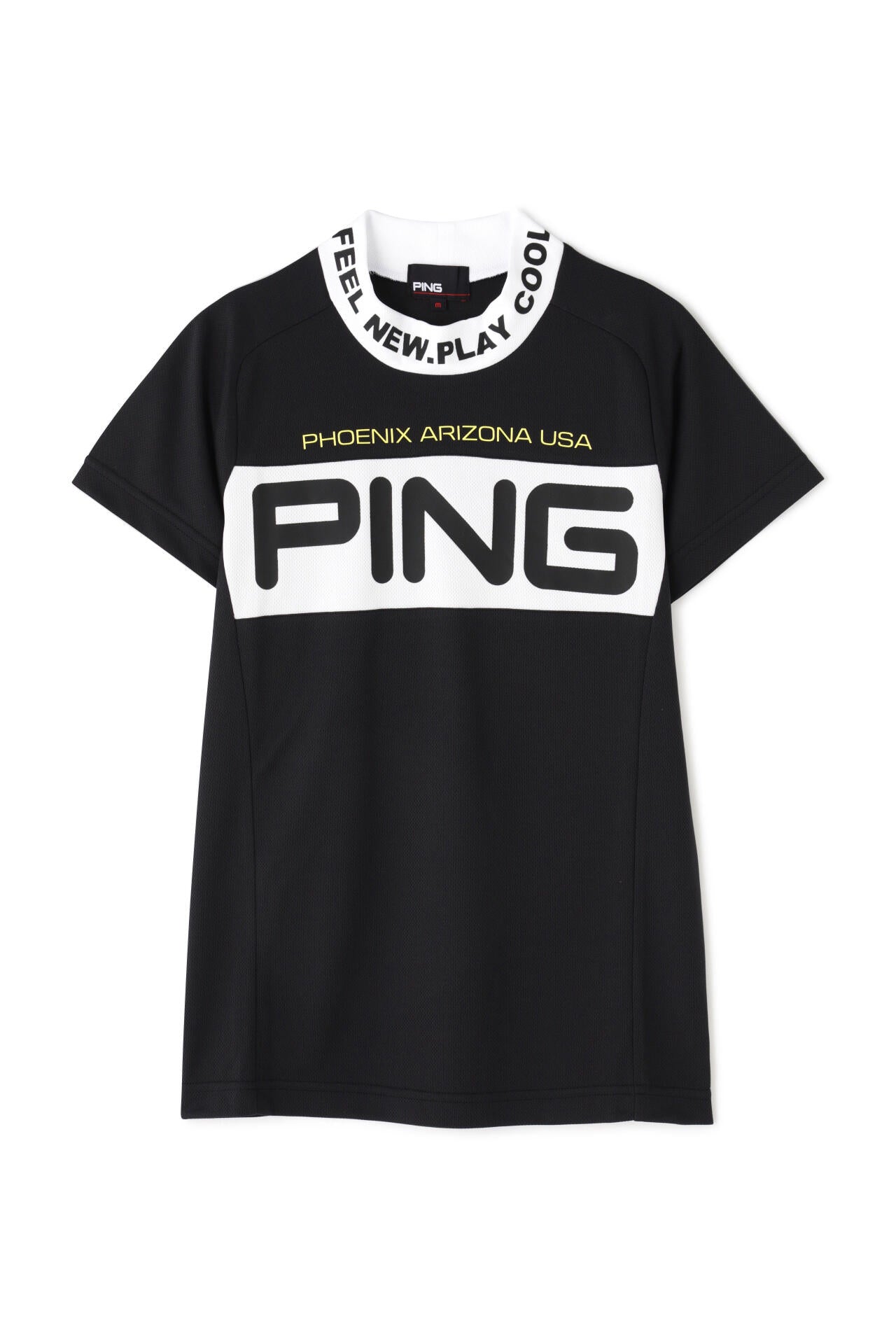 【PING APPAREL】BIG PINGロゴ クールコア半袖ハイネックカットソー <PERFORMANCE> (LADIES)