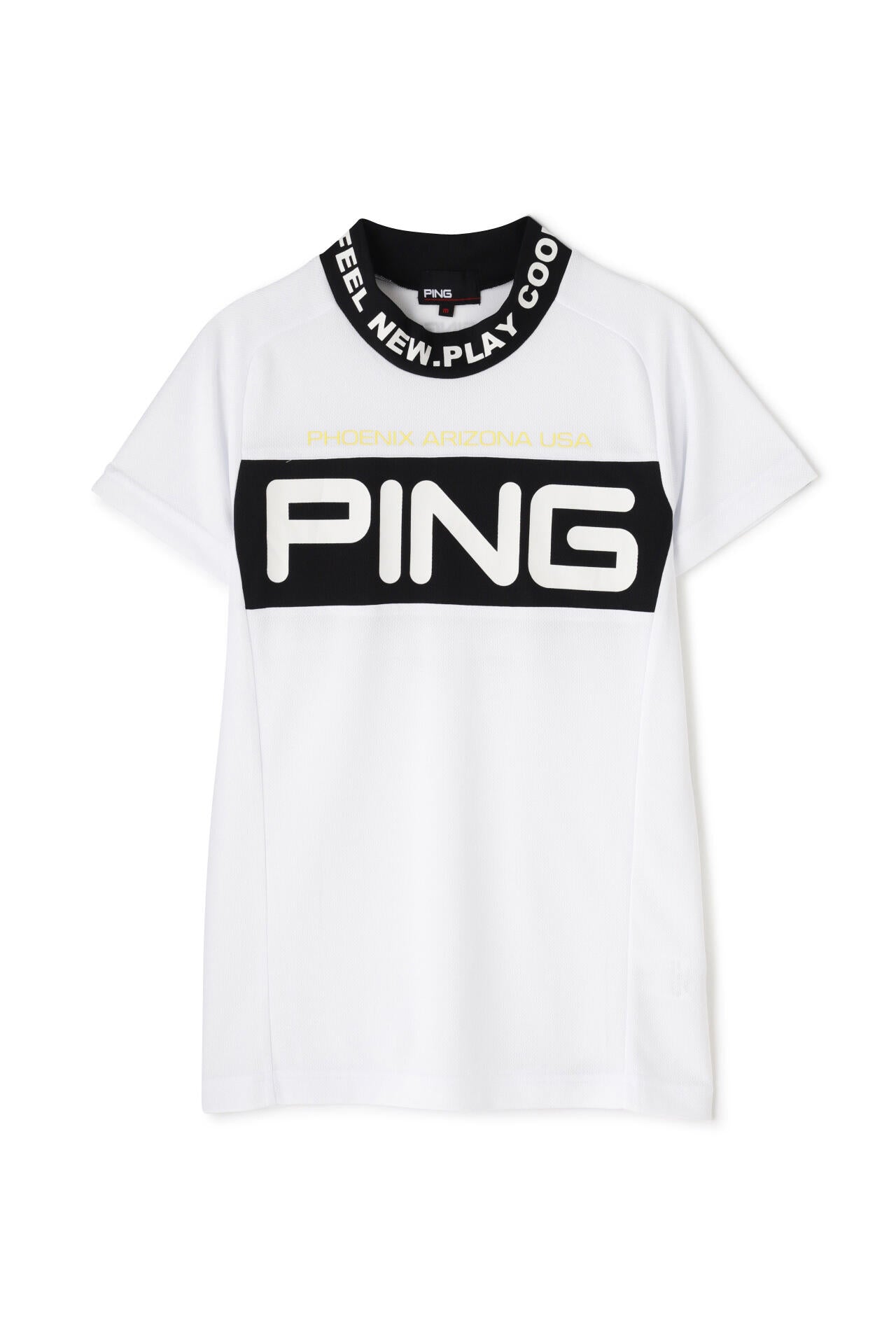 【PING APPAREL】BIG PINGロゴ クールコア半袖ハイネックカットソー <PERFORMANCE> (LADIES)