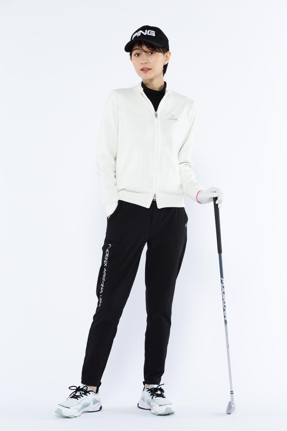 【PING APPAREL】エアーフレイク長袖ハイネックカットソー <PERFORMANCE> (LADIES)