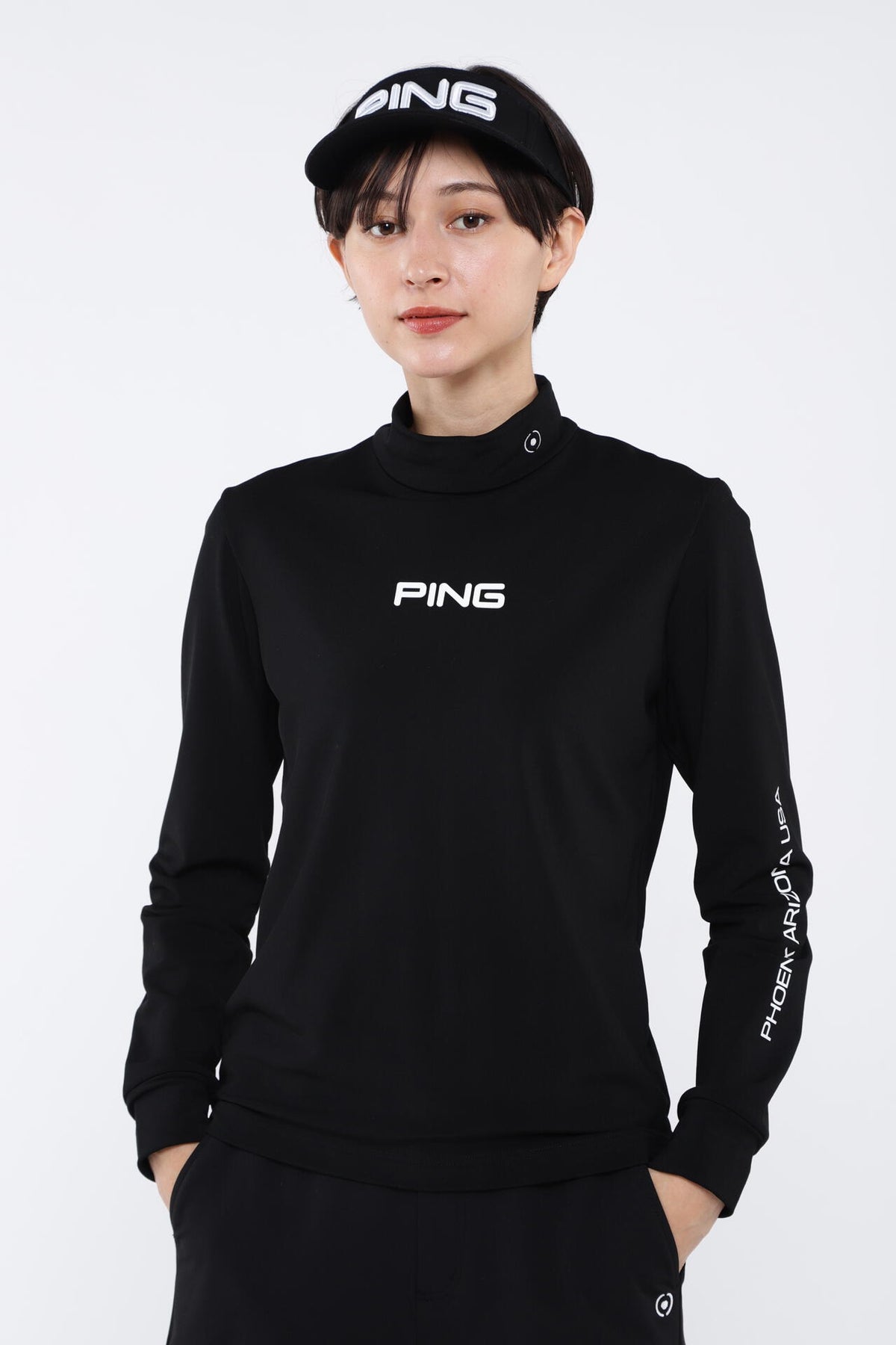 【PING APPAREL】エアーフレイク長袖ハイネックカットソー <PERFORMANCE> (LADIES)