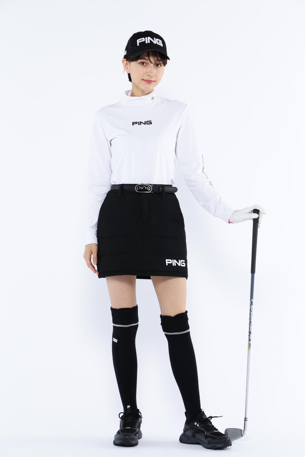 【PING APPAREL】エアーフレイク長袖ハイネックカットソー <PERFORMANCE> (LADIES)