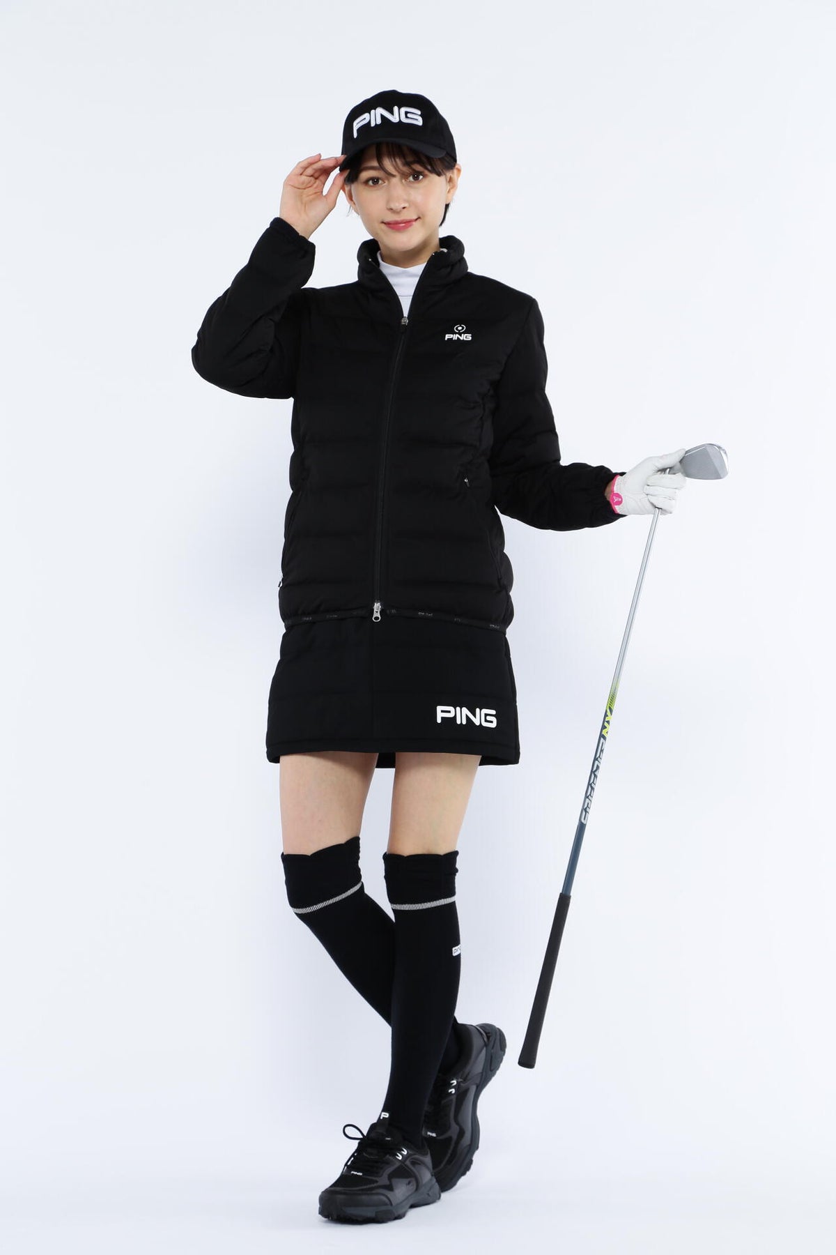 【PING APPAREL】エアーフレイク長袖ハイネックカットソー <PERFORMANCE> (LADIES)