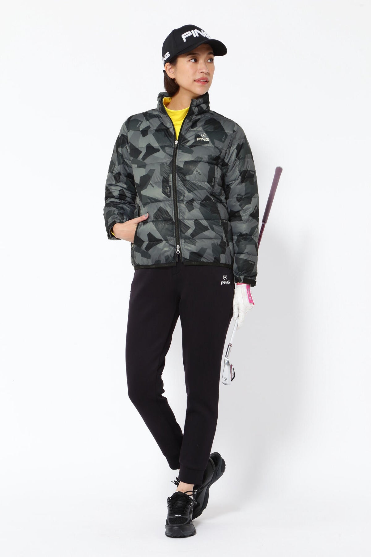【PING APPAREL】エアーフレイク長袖ハイネックカットソー <PERFORMANCE> (LADIES)