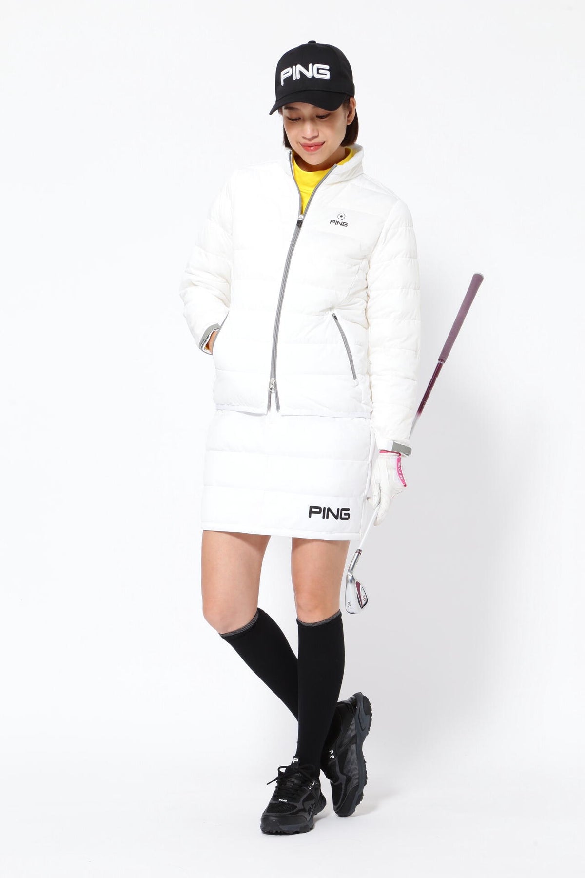 【PING APPAREL】エアーフレイク長袖ハイネックカットソー <PERFORMANCE> (LADIES)