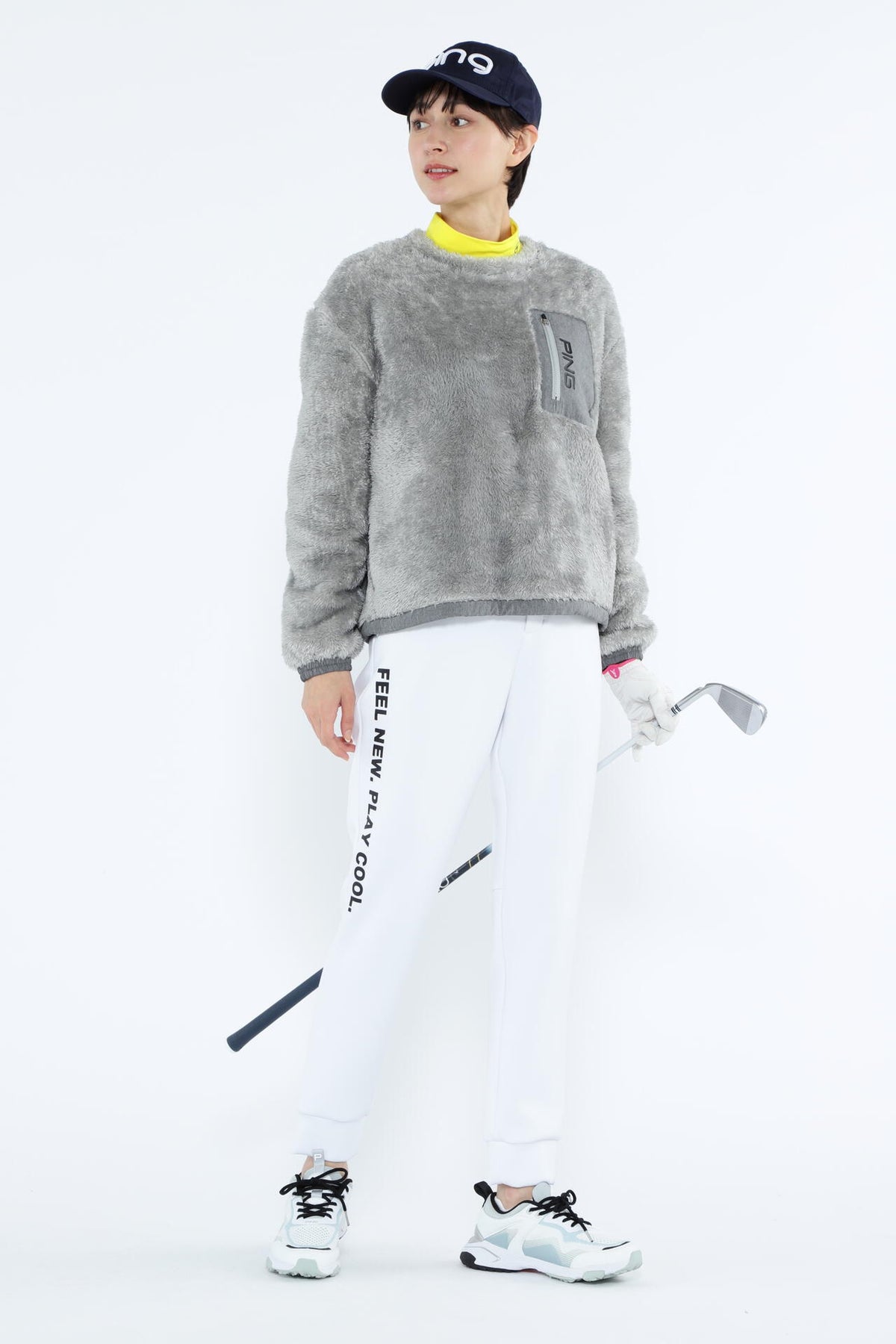 【PING APPAREL】エアーフレイク長袖ハイネックカットソー <PERFORMANCE> (LADIES)