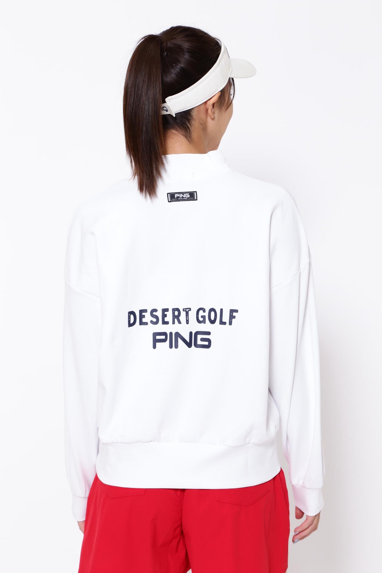 【PING APPAREL】ダブルニット長袖ハイネックカットソー <NATIVE> (LADIES)