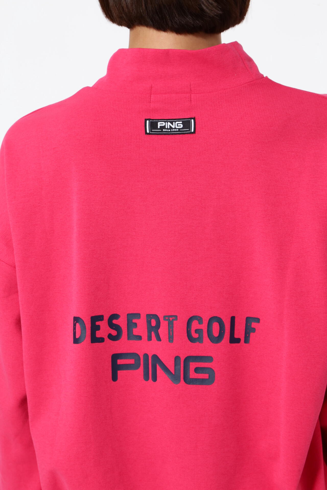 【PING APPAREL】ダブルニット長袖ハイネックカットソー <NATIVE> (LADIES)