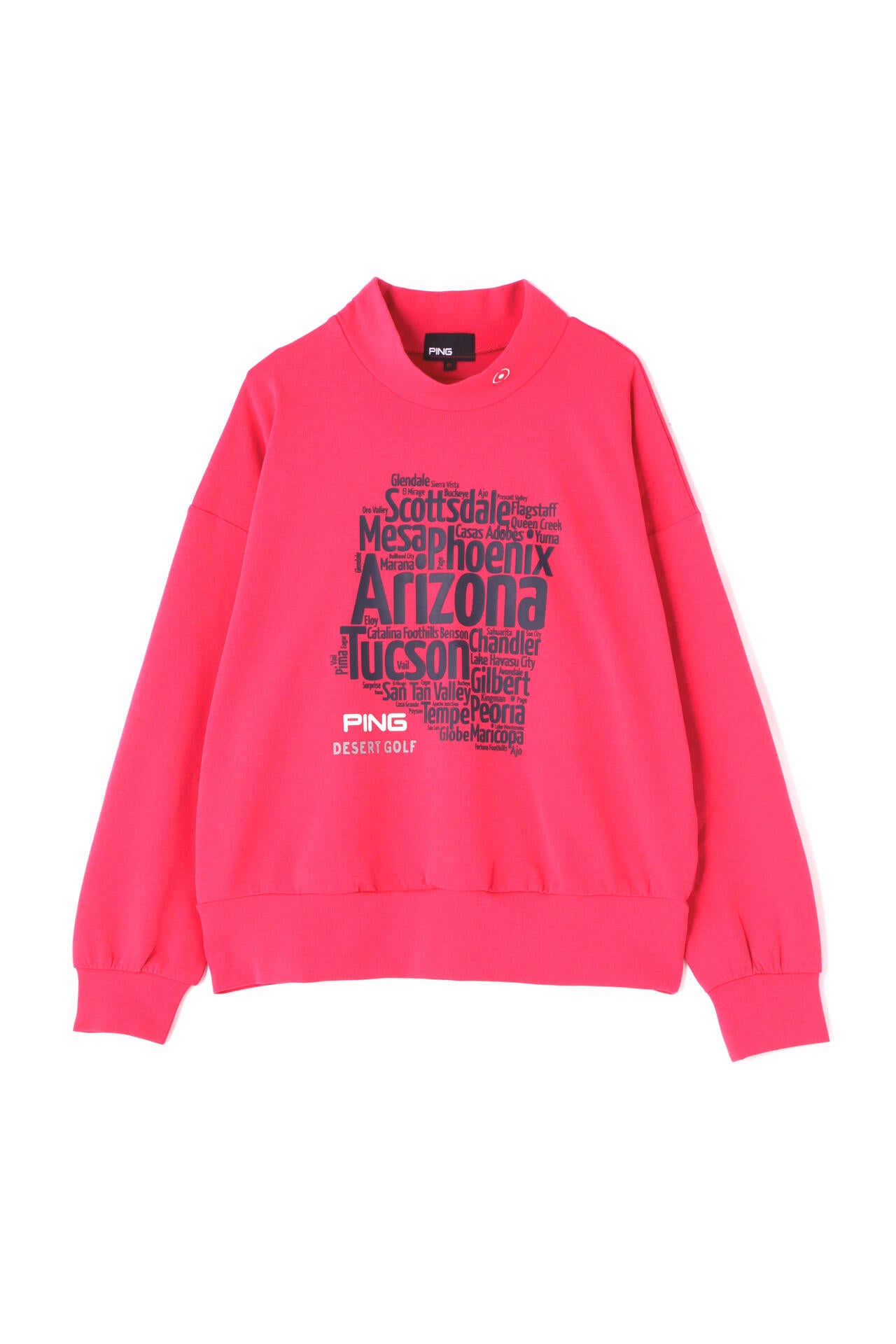 【PING APPAREL】ダブルニット長袖ハイネックカットソー <NATIVE> (LADIES)