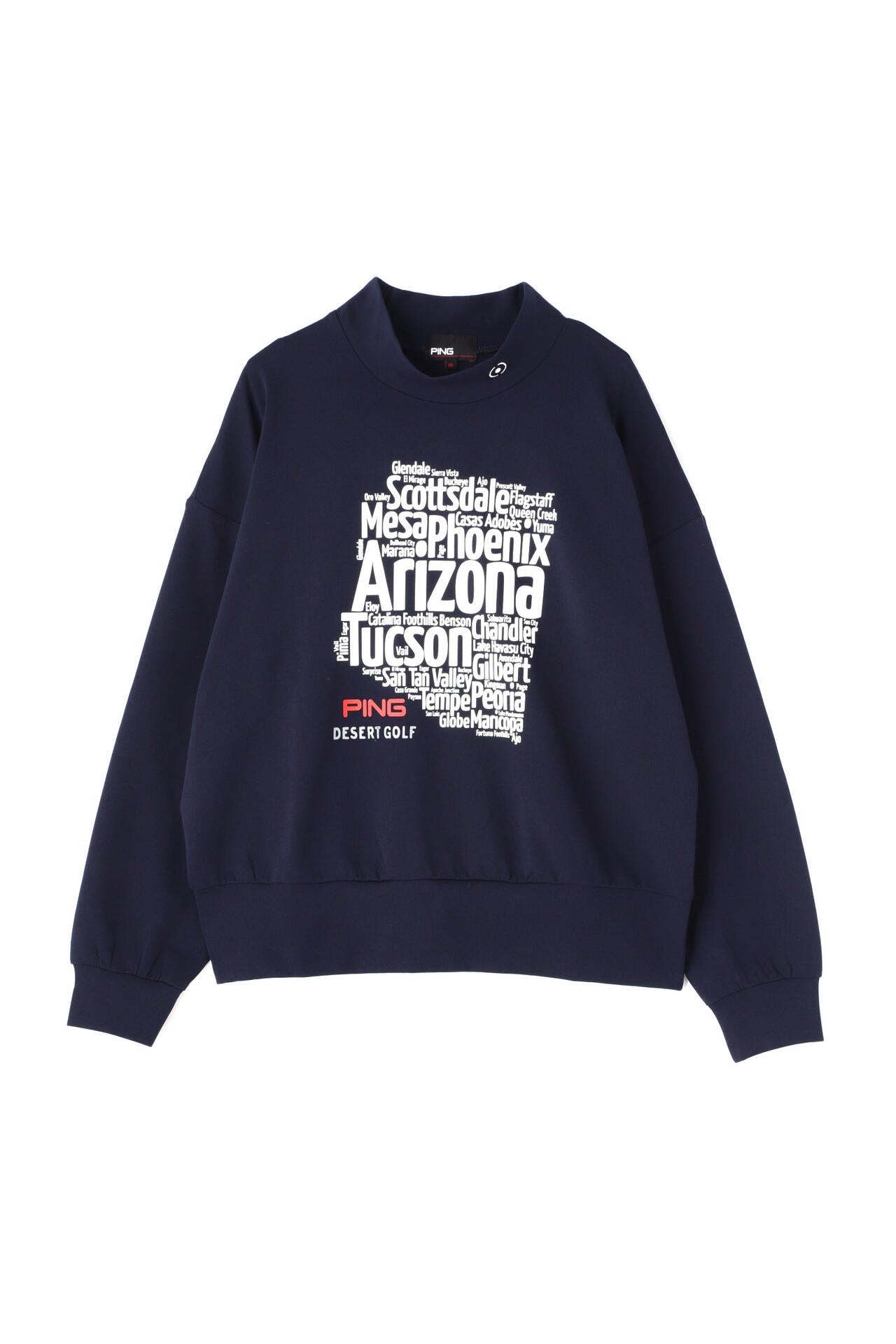 【PING APPAREL】ダブルニット長袖ハイネックカットソー <NATIVE> (LADIES)