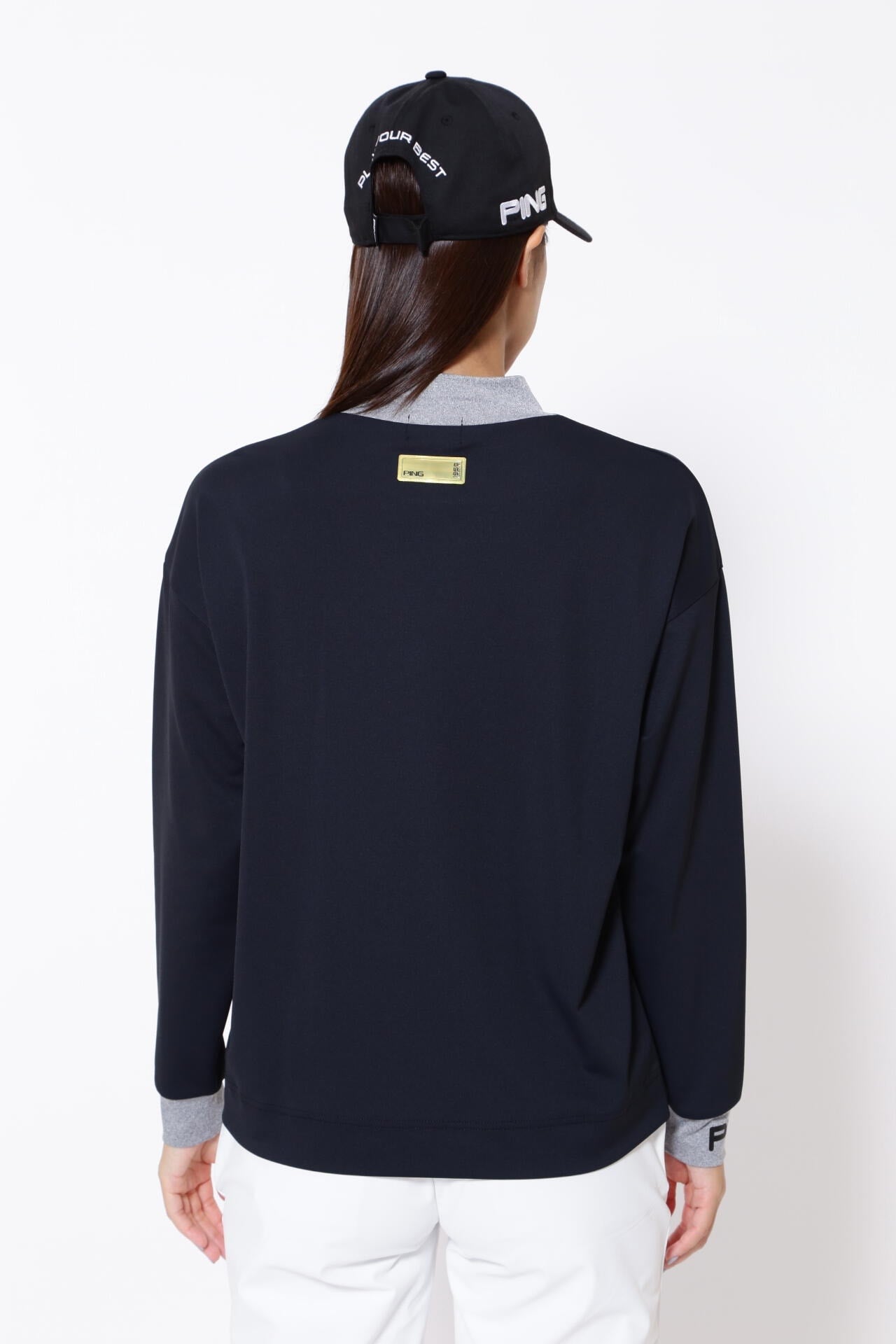 【PING APPAREL】ベアスムース 長袖ハイネックカットソー <GOLD> (LADIES)