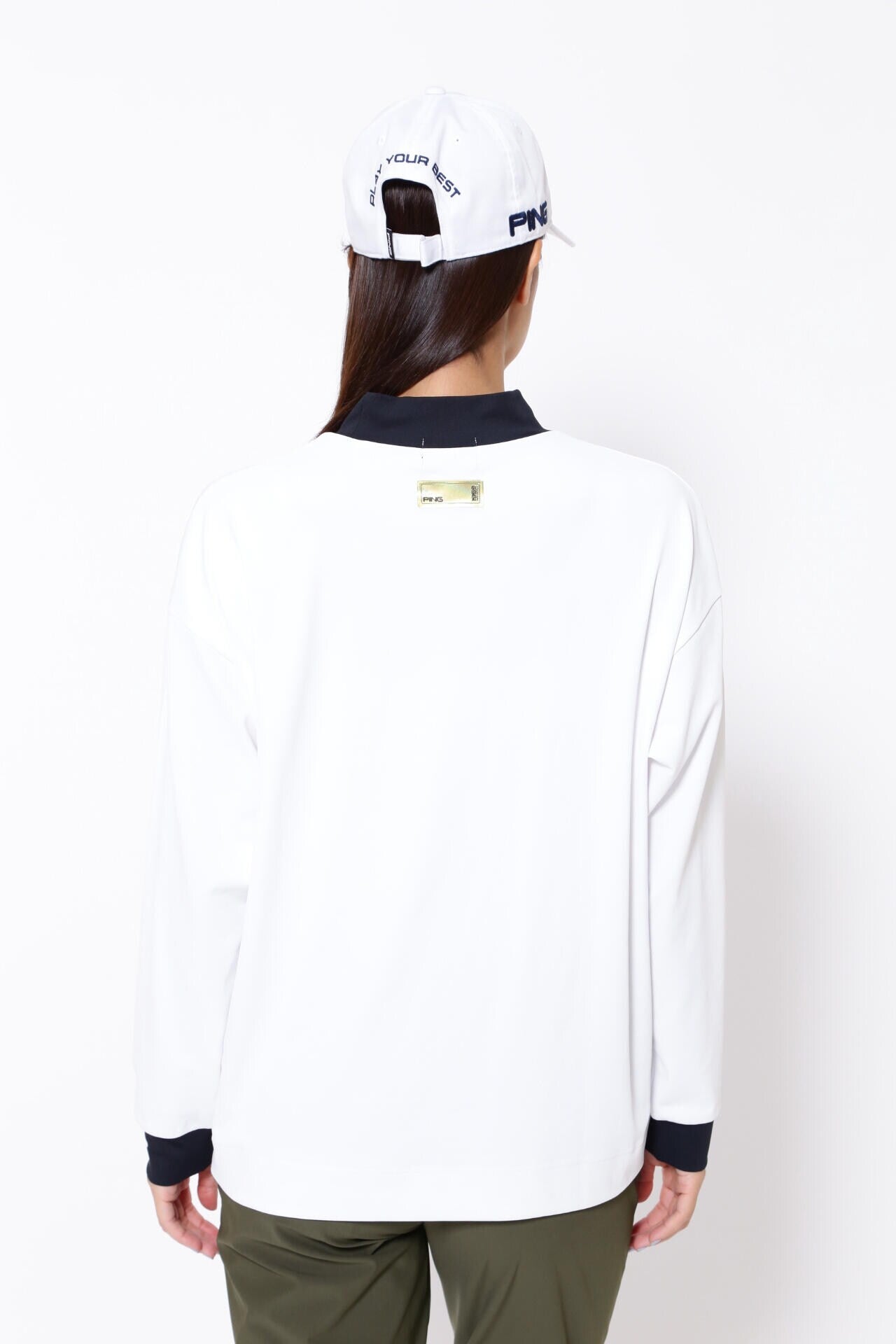 【PING APPAREL】ベアスムース 長袖ハイネックカットソー <GOLD> (LADIES)