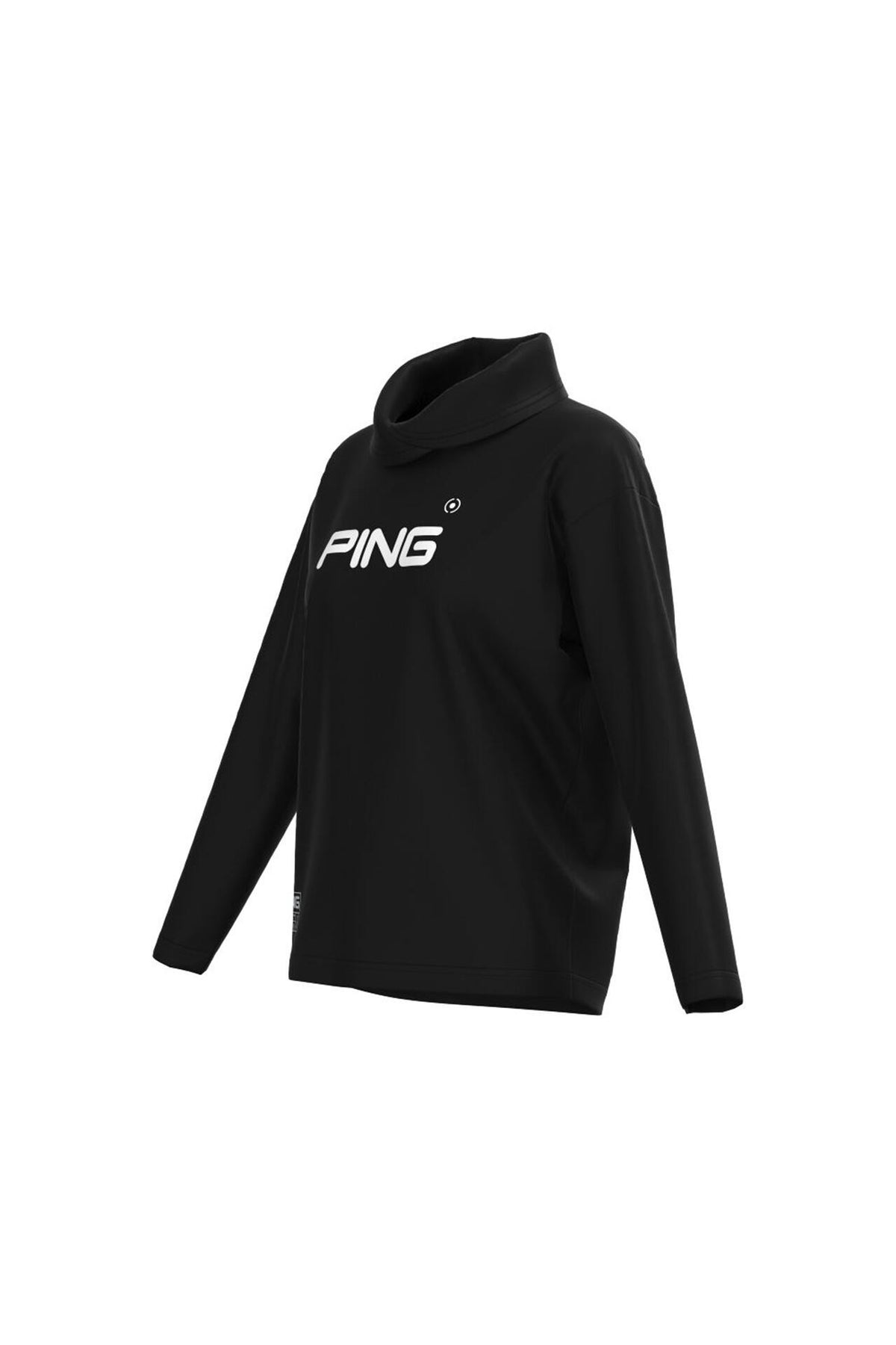 【PING APPAREL】ベアスムースUVハイストレッチ長袖裏フリース変形ハイネックカットソー <GOLD> (LADIES)