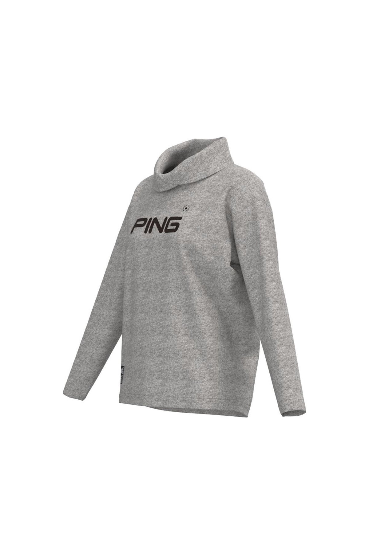 【PING APPAREL】ベアスムースUVハイストレッチ長袖裏フリース変形ハイネックカットソー <GOLD> (LADIES)