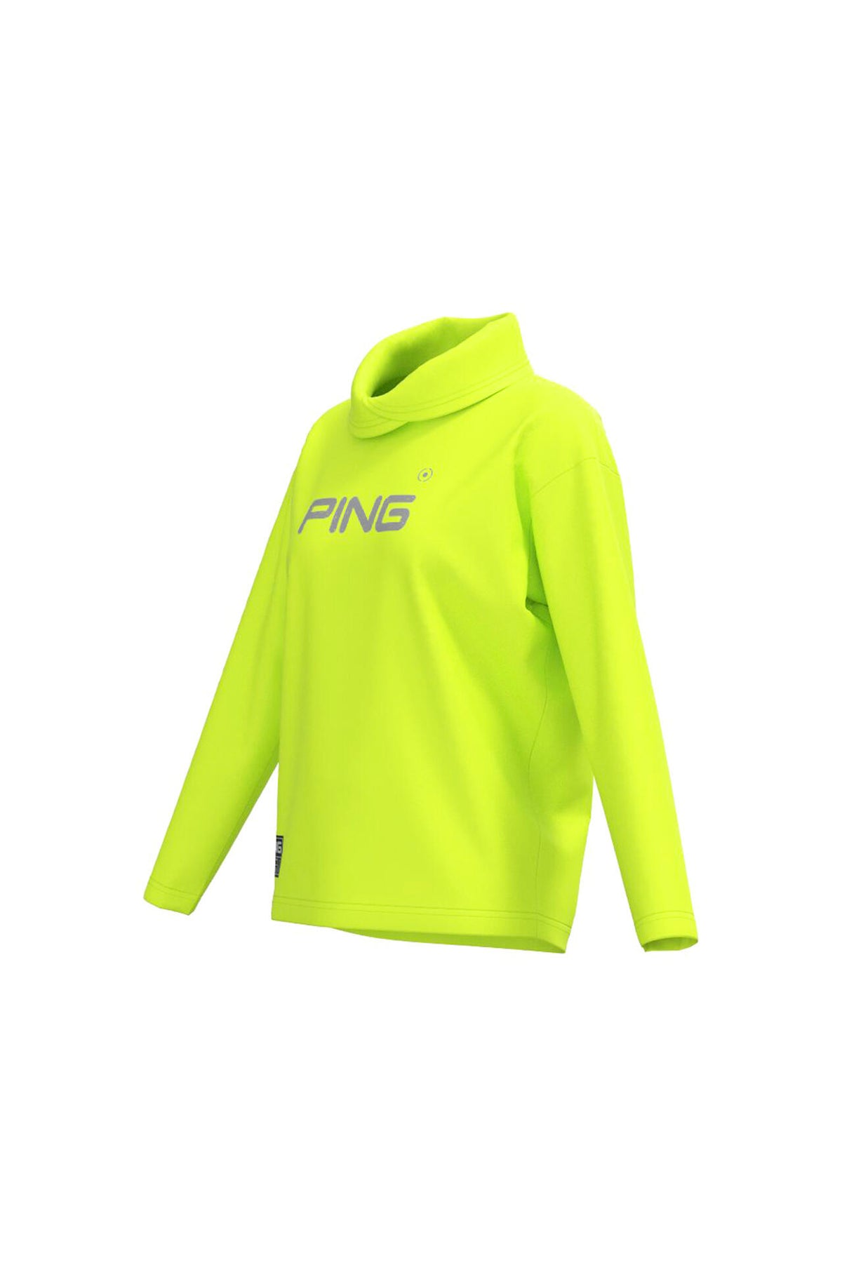 【PING APPAREL】ベアスムースUVハイストレッチ長袖裏フリース変形ハイネックカットソー <GOLD> (LADIES)