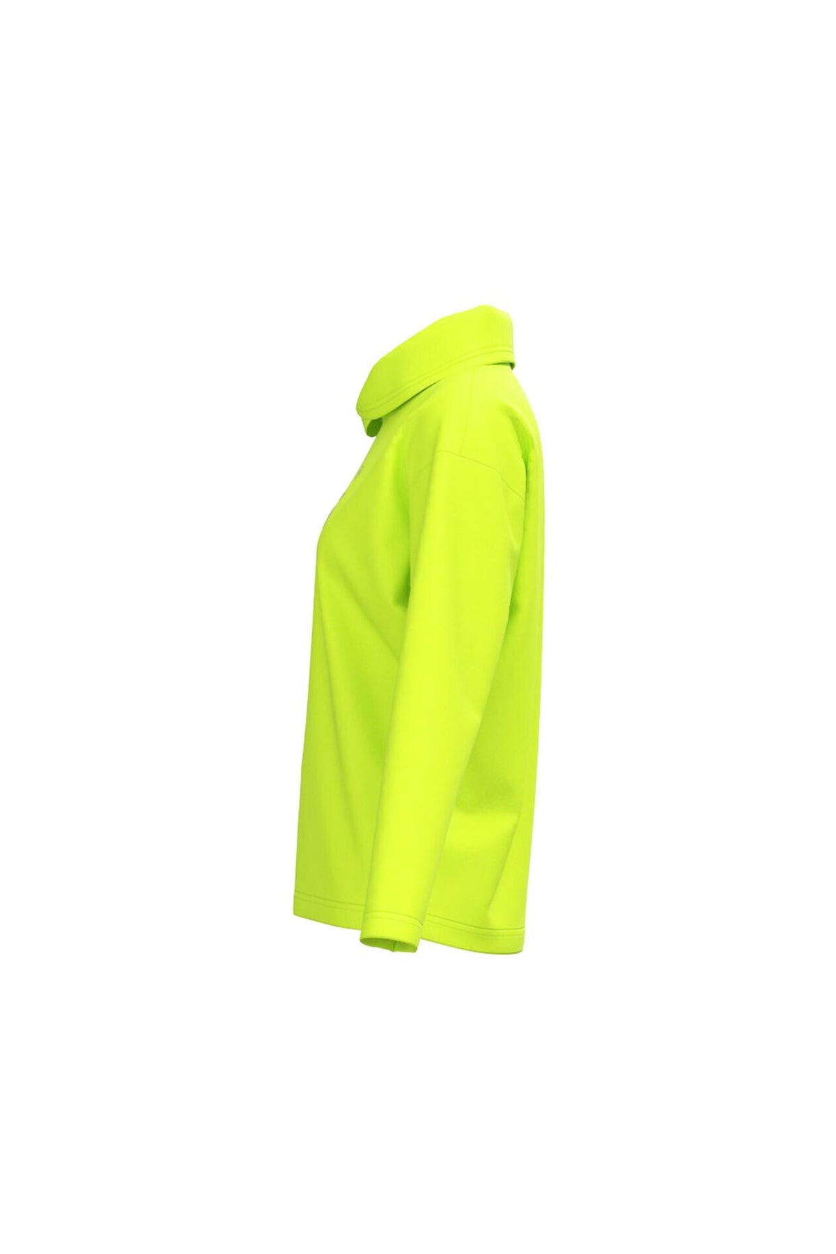 【PING APPAREL】ベアスムースUVハイストレッチ長袖裏フリース変形ハイネックカットソー <GOLD> (LADIES)