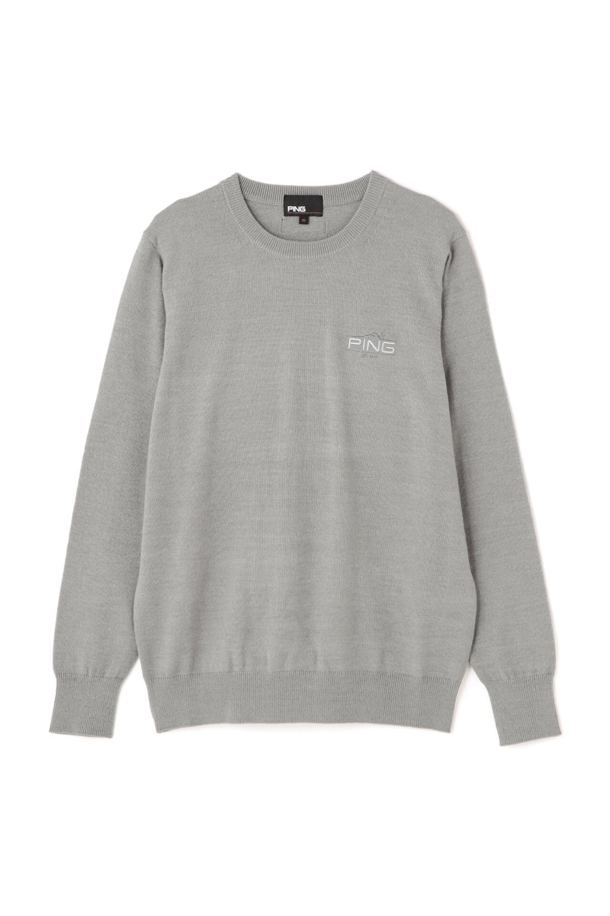 【PING APPAREL】10色展開 プレーンニッティング クルーネックニット <NATIVE> (LADIES)