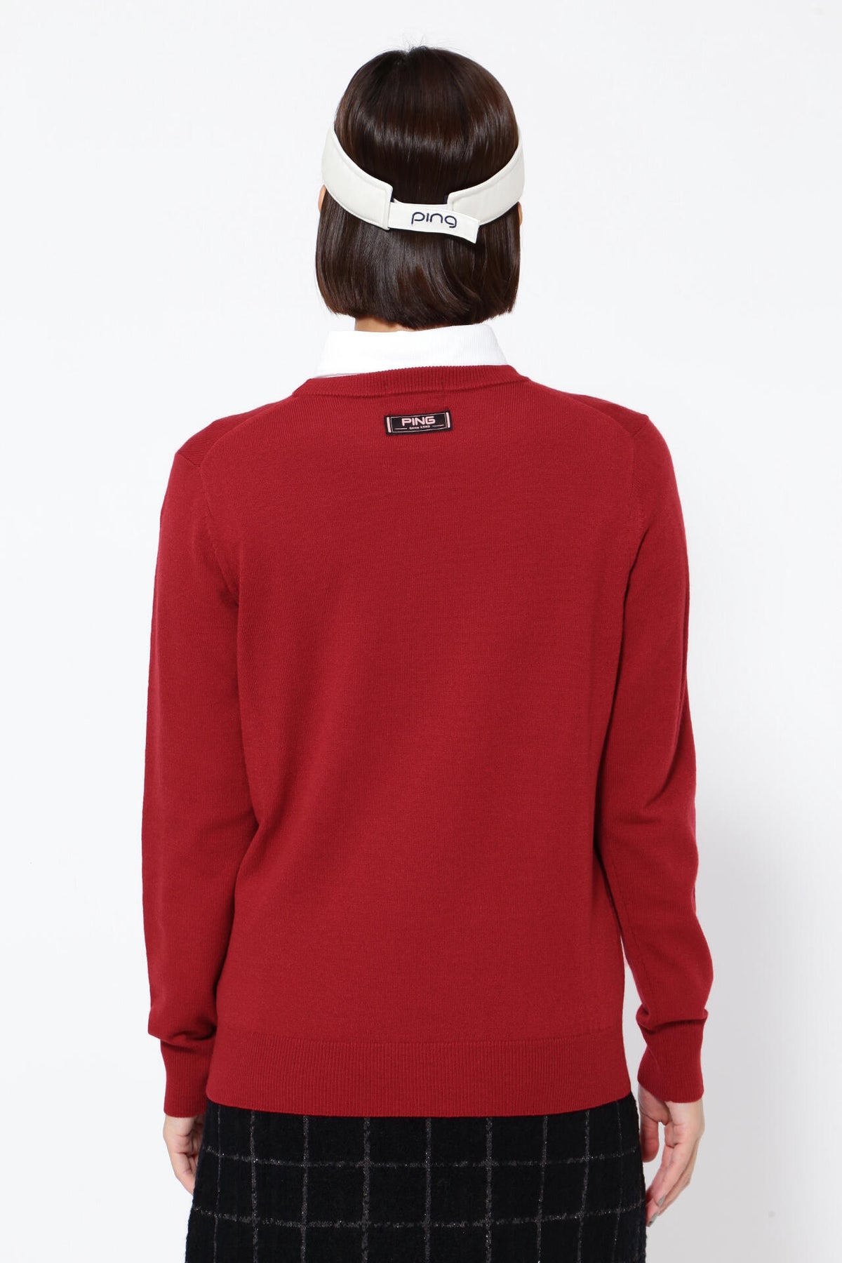 【PING APPAREL】10色展開 プレーンニッティング クルーネックニット <NATIVE> (LADIES)