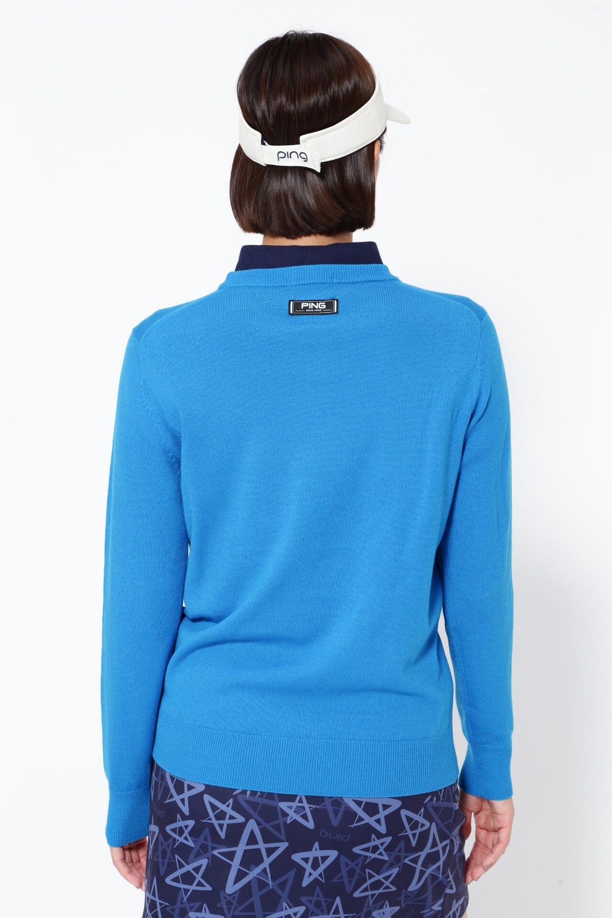 【PING APPAREL】10色展開 プレーンニッティング クルーネックニット <NATIVE> (LADIES)
