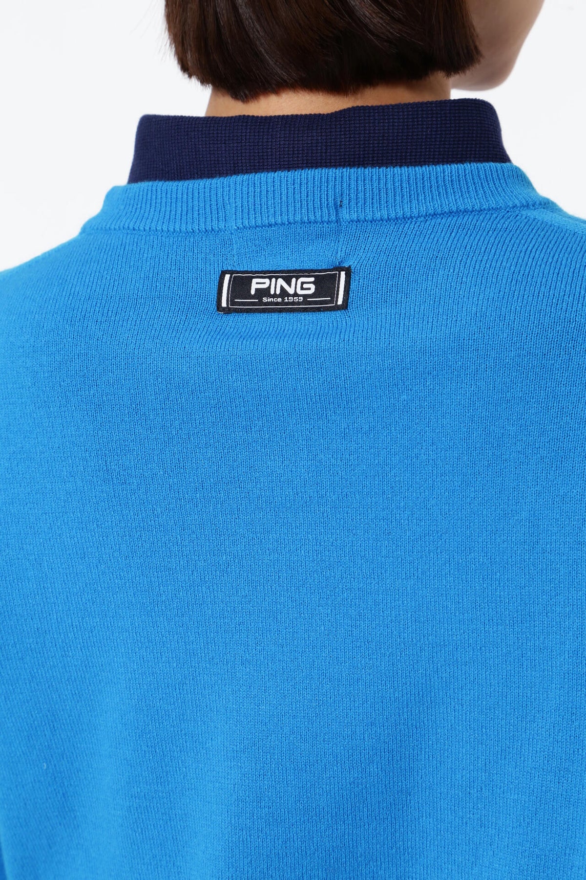 【PING APPAREL】10色展開 プレーンニッティング クルーネックニット <NATIVE> (LADIES)