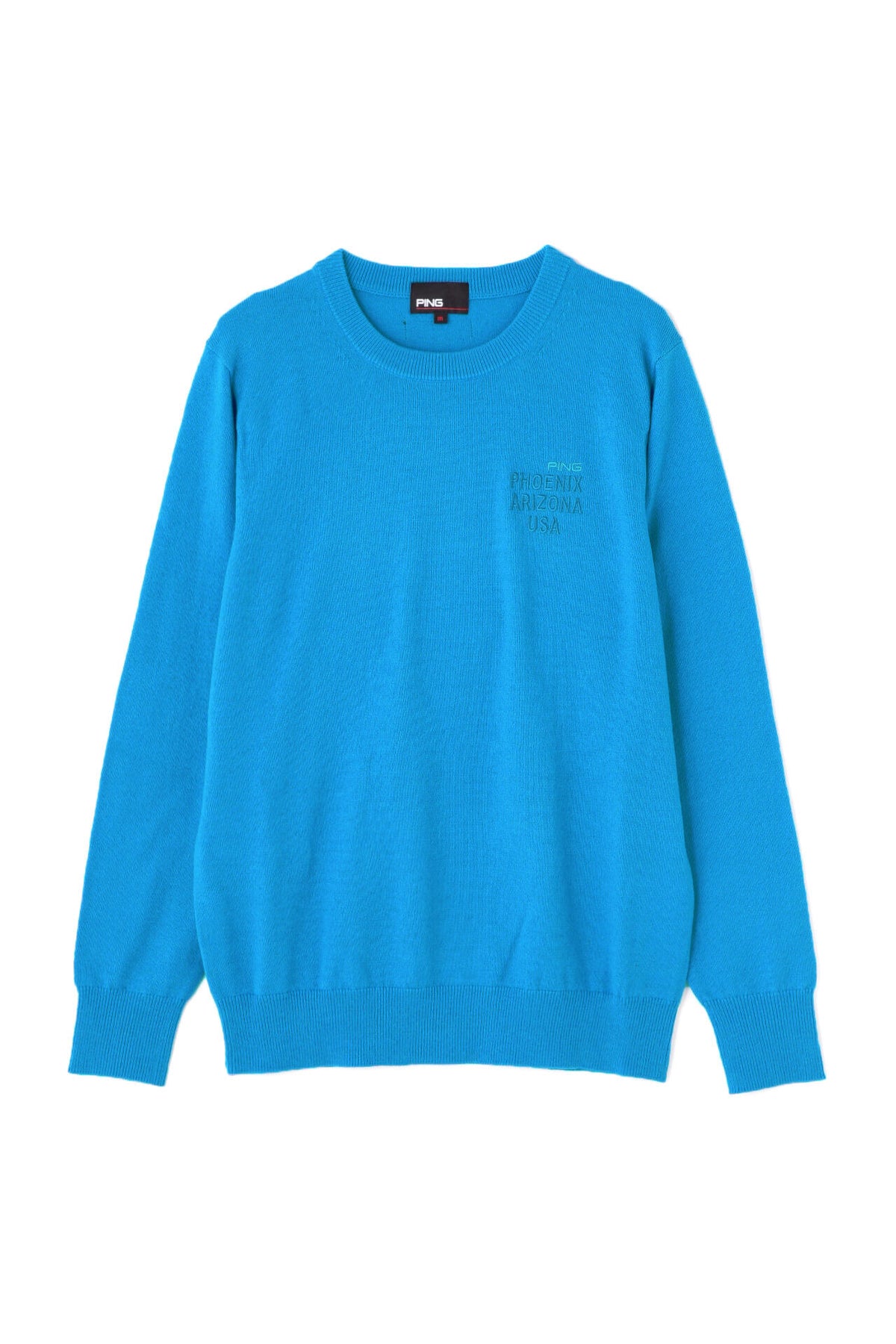 【PING APPAREL】10色展開 プレーンニッティング クルーネックニット <NATIVE> (LADIES)