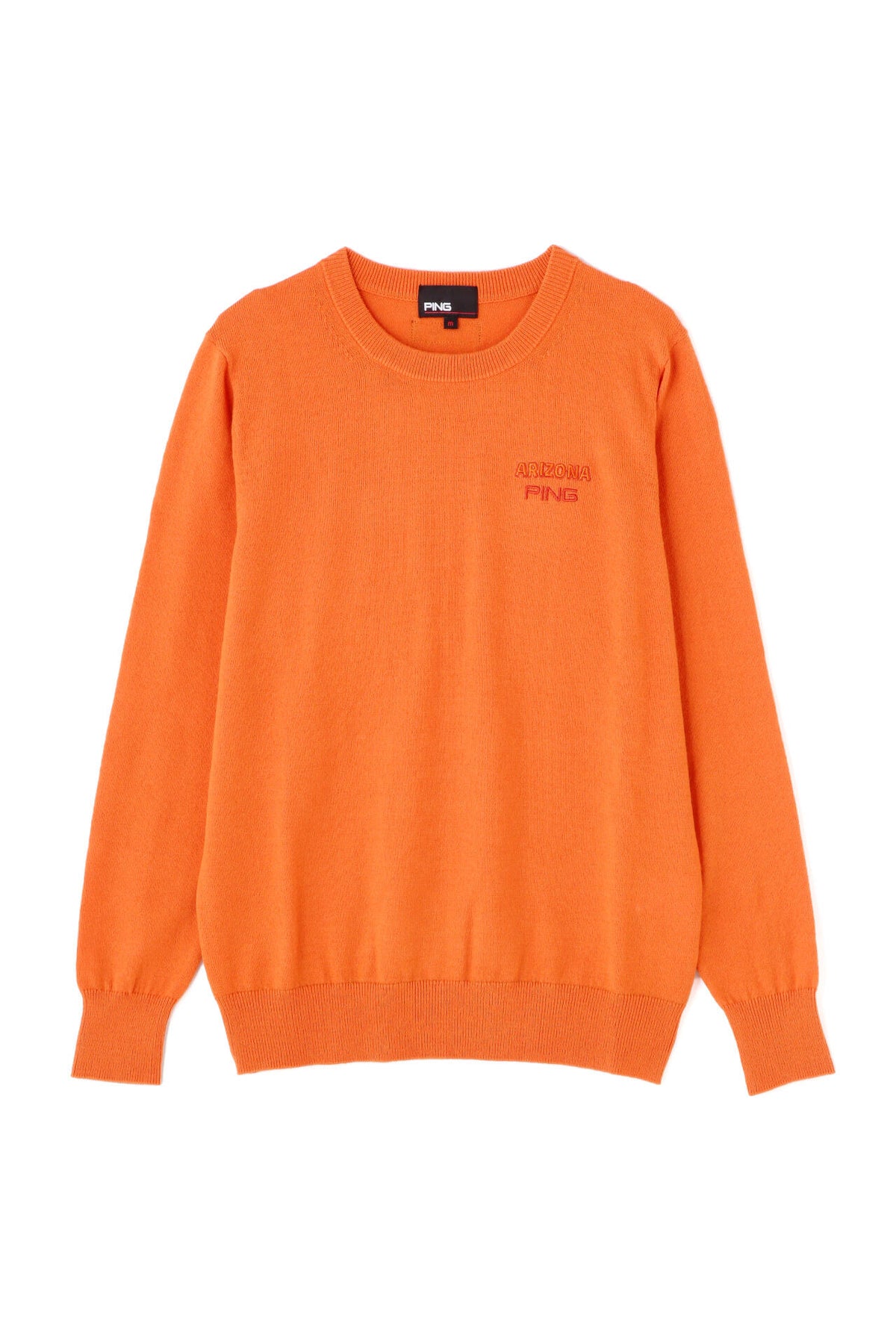【PING APPAREL】10色展開 プレーンニッティング クルーネックニット <NATIVE> (LADIES)