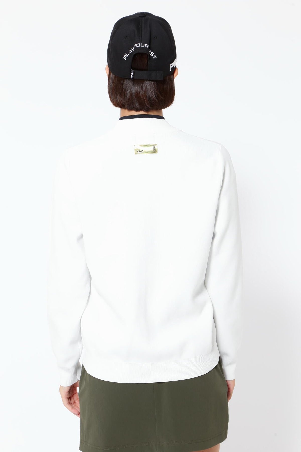 【PING APPAREL】フルジップニットブルゾン <GOLD> (LADIES)