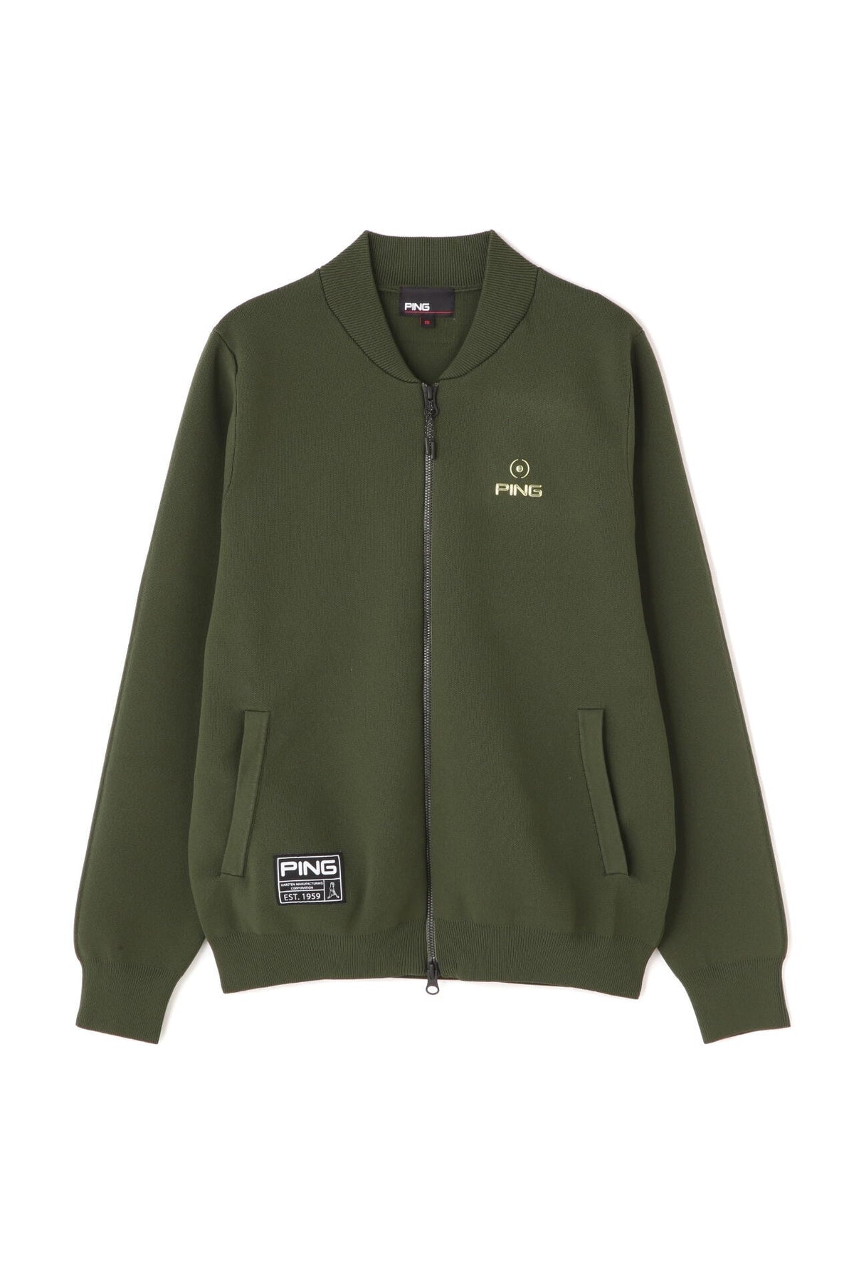 【PING APPAREL】フルジップニットブルゾン <GOLD> (LADIES)