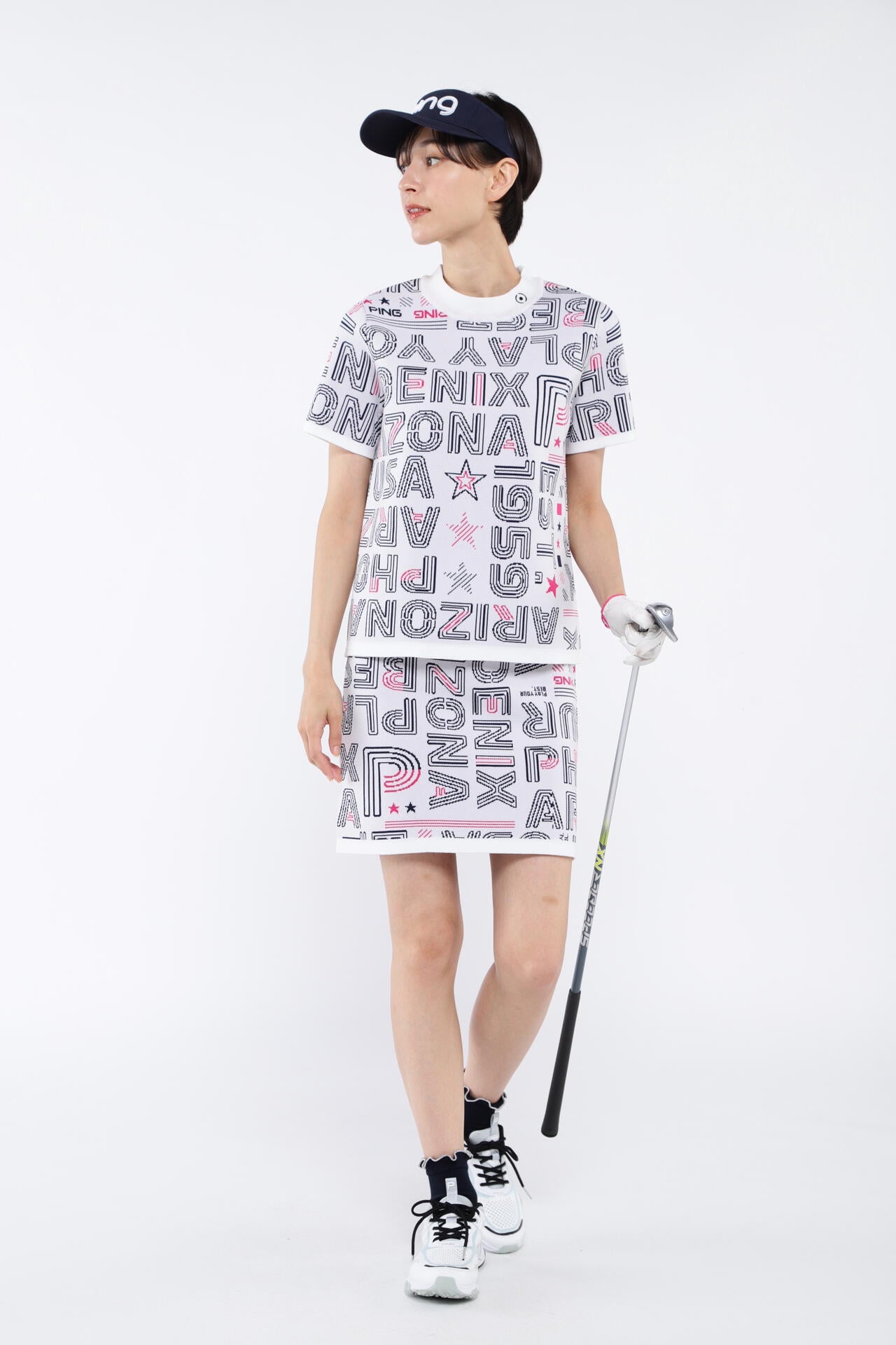 【PING APPAREL】セットアップニットジャカード <NATIVE> (LADIES)