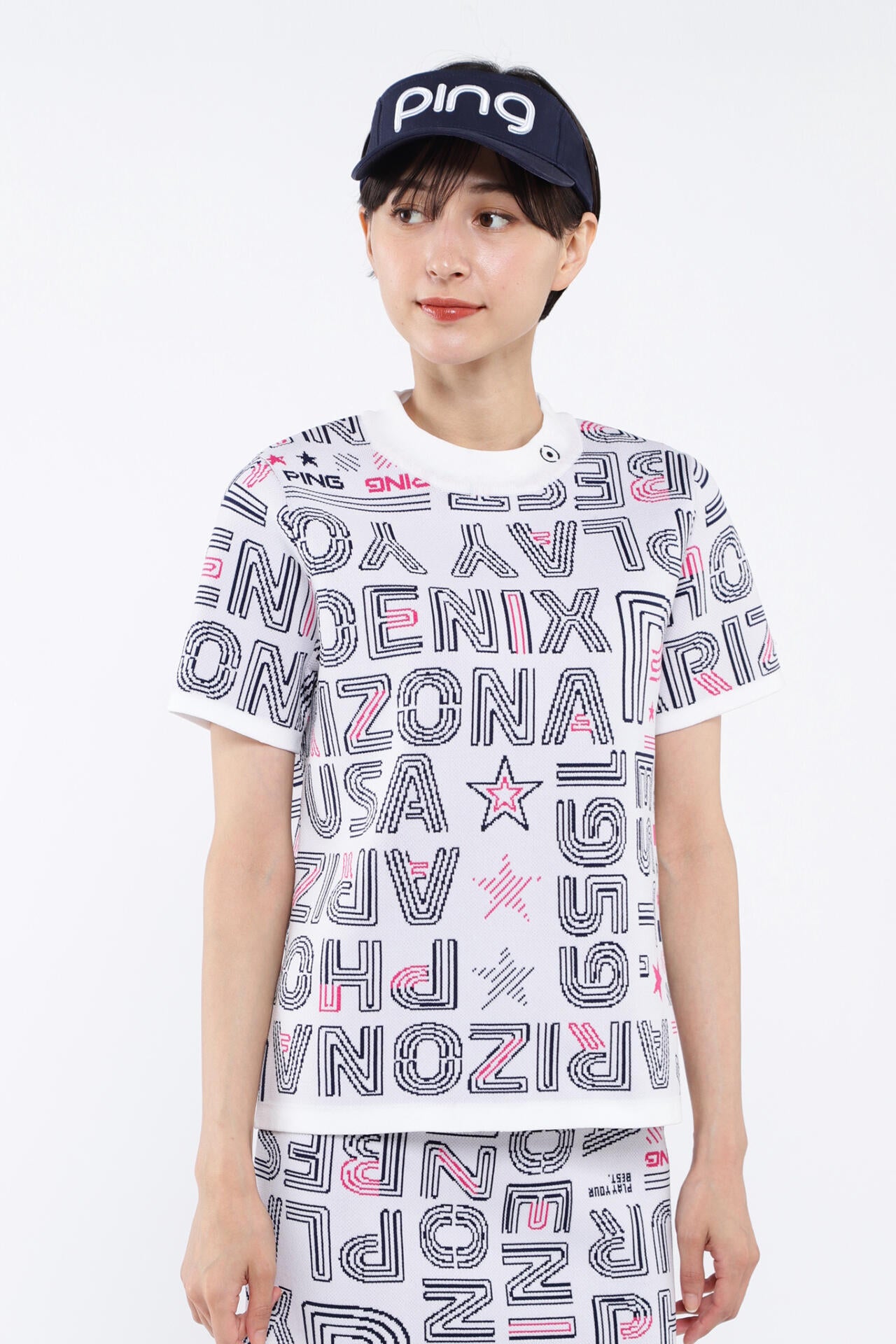 【PING APPAREL】セットアップニットジャカード <NATIVE> (LADIES)