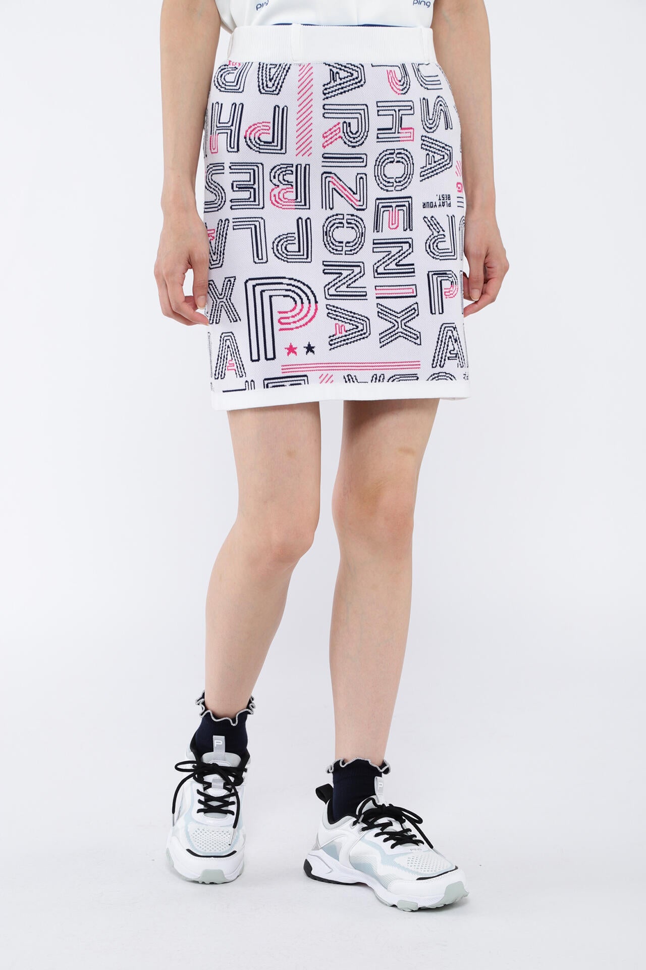 【PING APPAREL】セットアップニットジャカード <NATIVE> (LADIES)