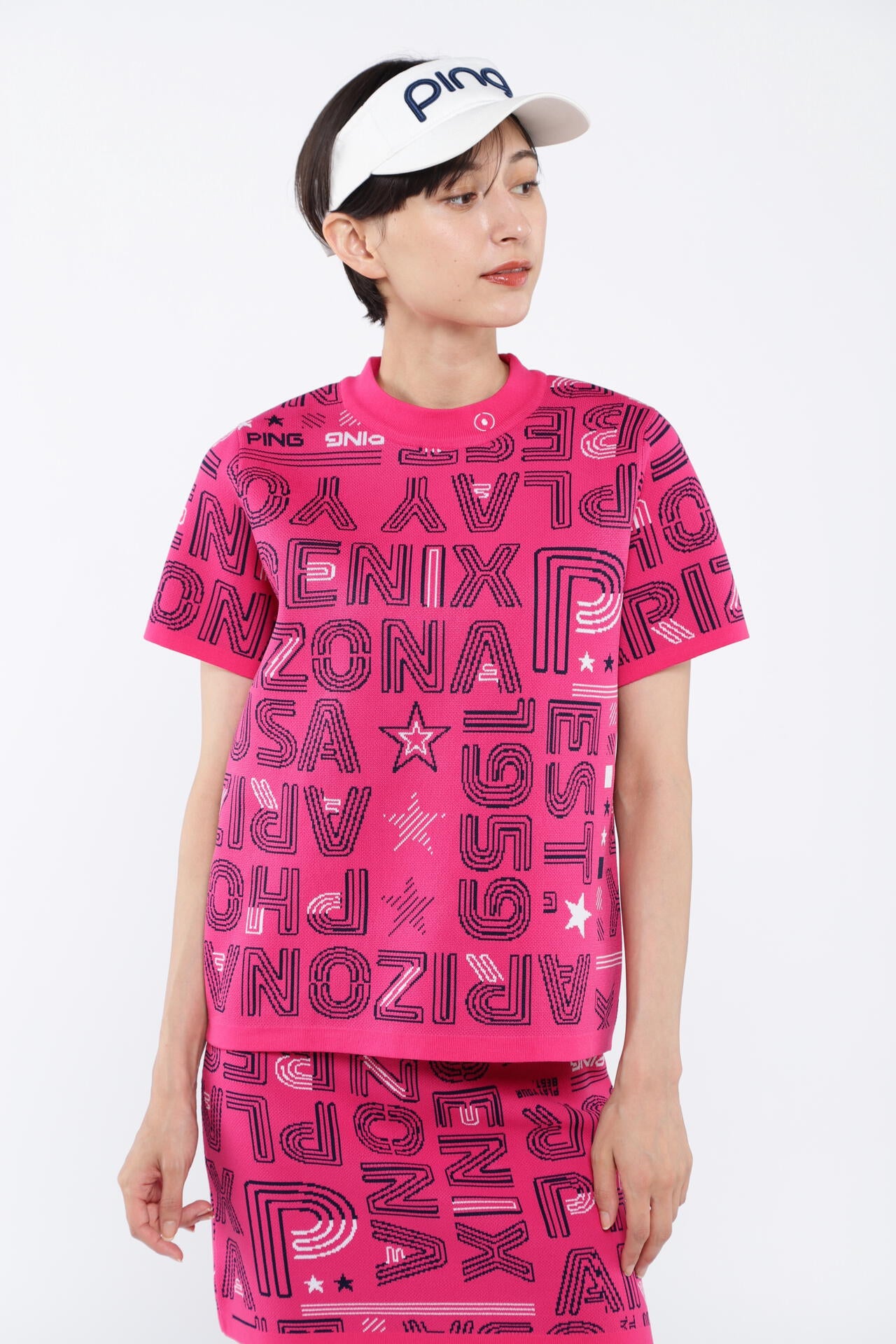 【PING APPAREL】セットアップニットジャカード <NATIVE> (LADIES)