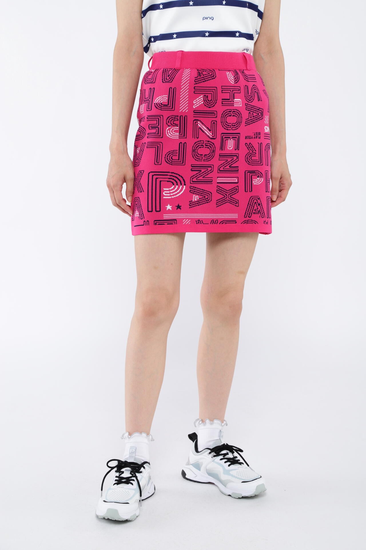 【PING APPAREL】セットアップニットジャカード <NATIVE> (LADIES)