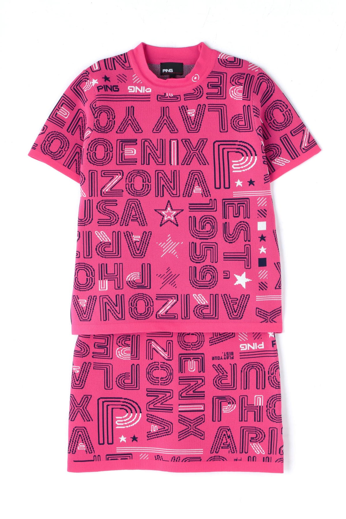 【PING APPAREL】セットアップニットジャカード <NATIVE> (LADIES)