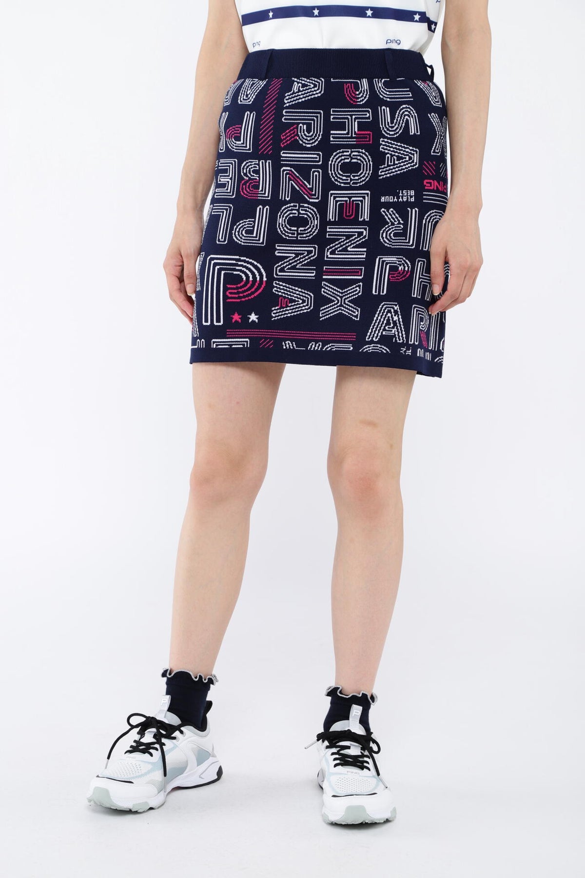【PING APPAREL】セットアップニットジャカード <NATIVE> (LADIES)